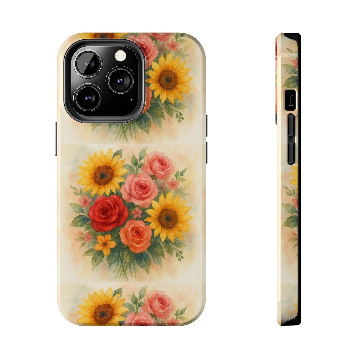 Floral Tough Phone Cases | Vibrant Flower Design, Durable Protection, Gift for Her, Floral Art Print, Phone Accessories