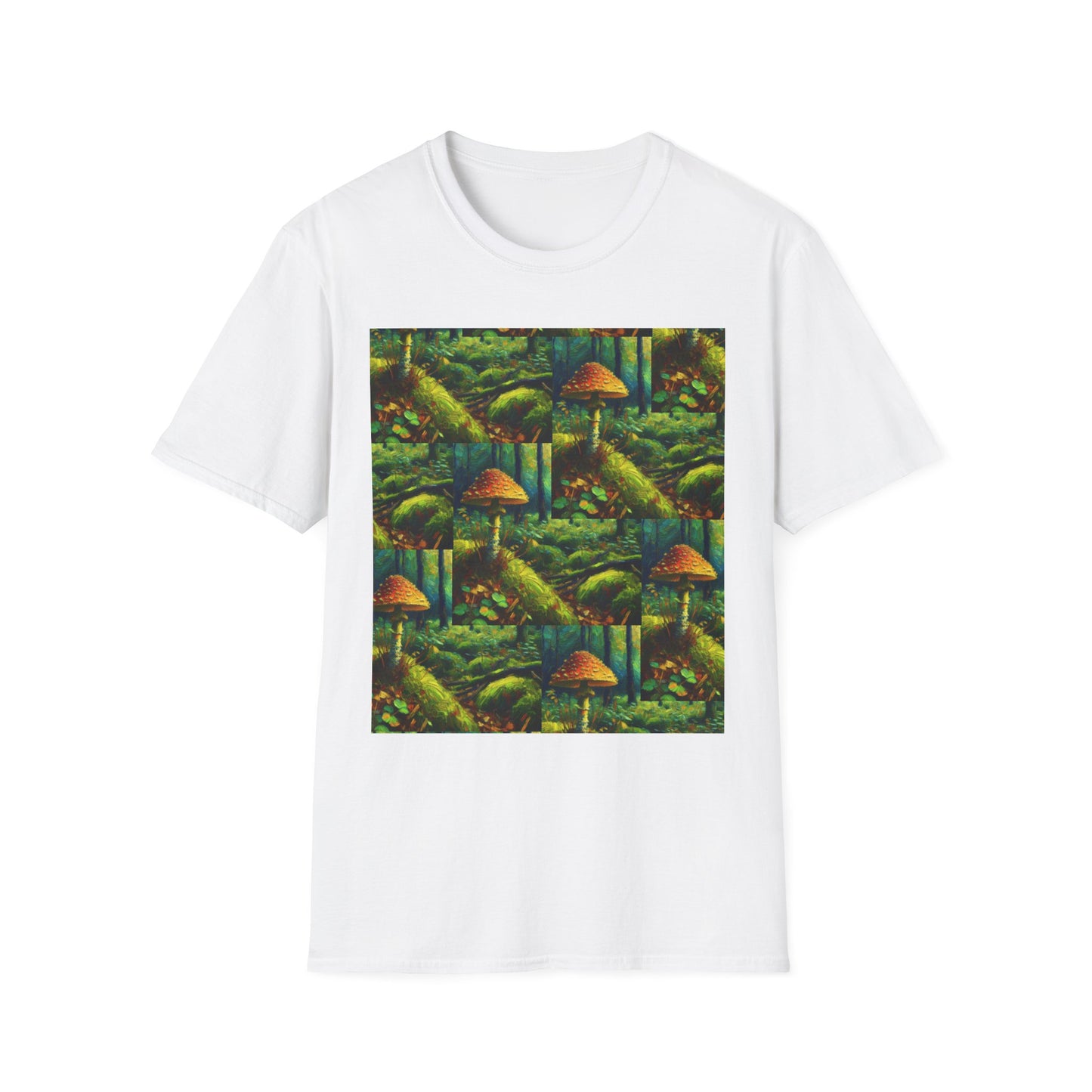 Forest Mushroom Graphic Unisex T-Shirt, Nature Lover Tee, Outdoor Adventure Apparel, Eco-Friendly Gift, Vintage Style Clothing
