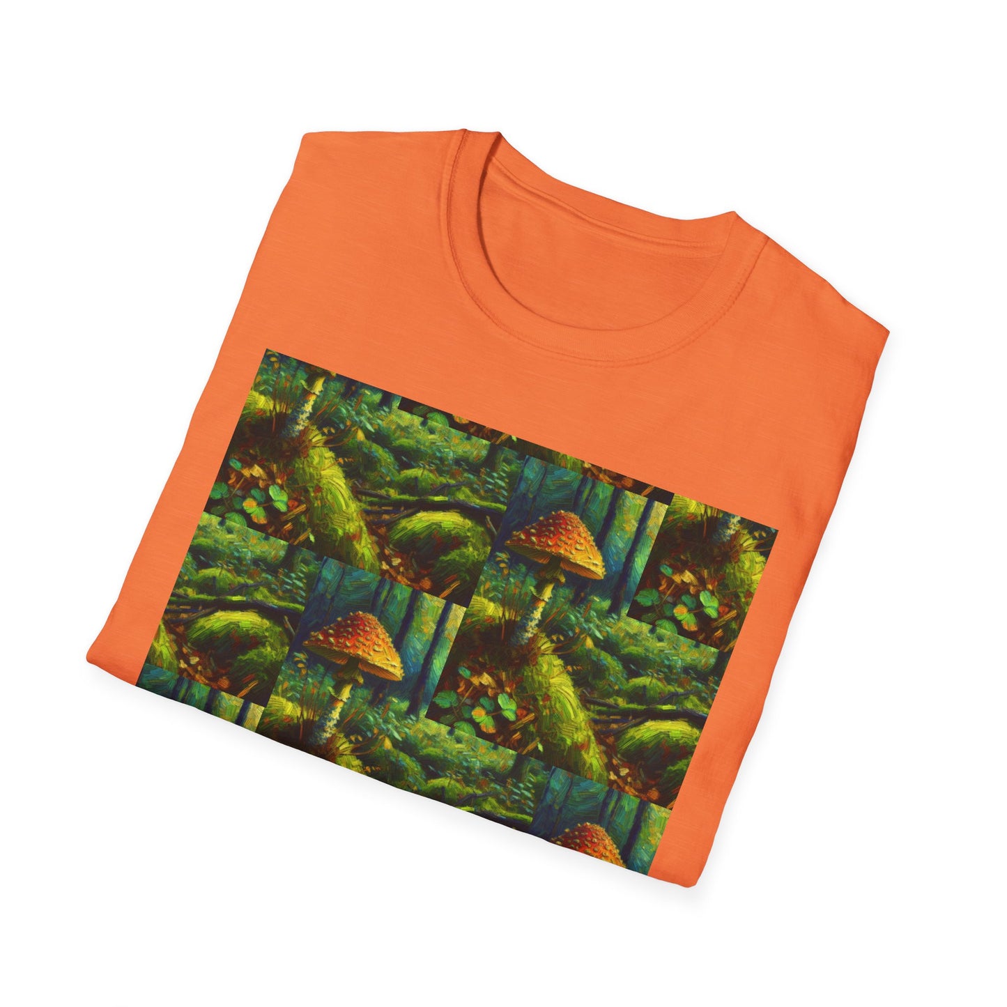 Forest Mushroom Graphic Unisex T-Shirt, Nature Lover Tee, Outdoor Adventure Apparel, Eco-Friendly Gift, Vintage Style Clothing