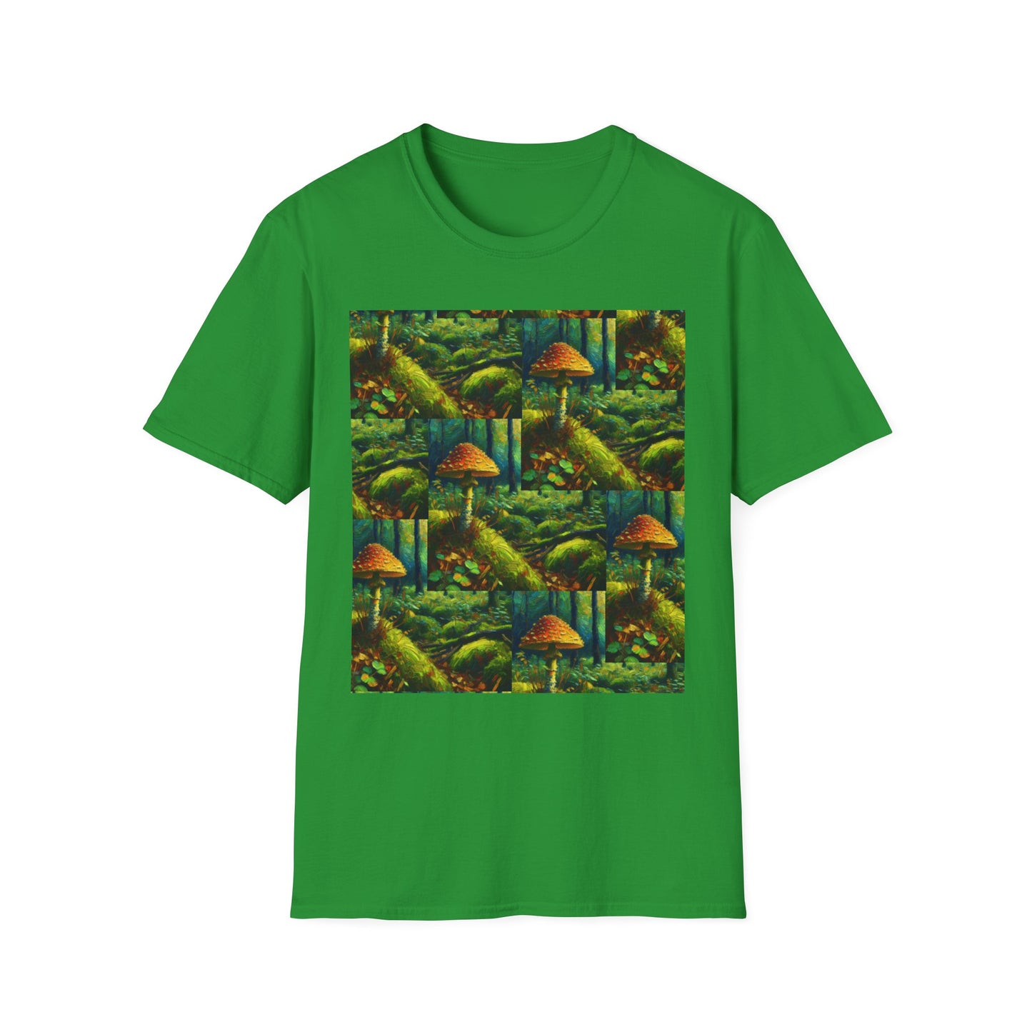Forest Mushroom Graphic Unisex T-Shirt, Nature Lover Tee, Outdoor Adventure Apparel, Eco-Friendly Gift, Vintage Style Clothing