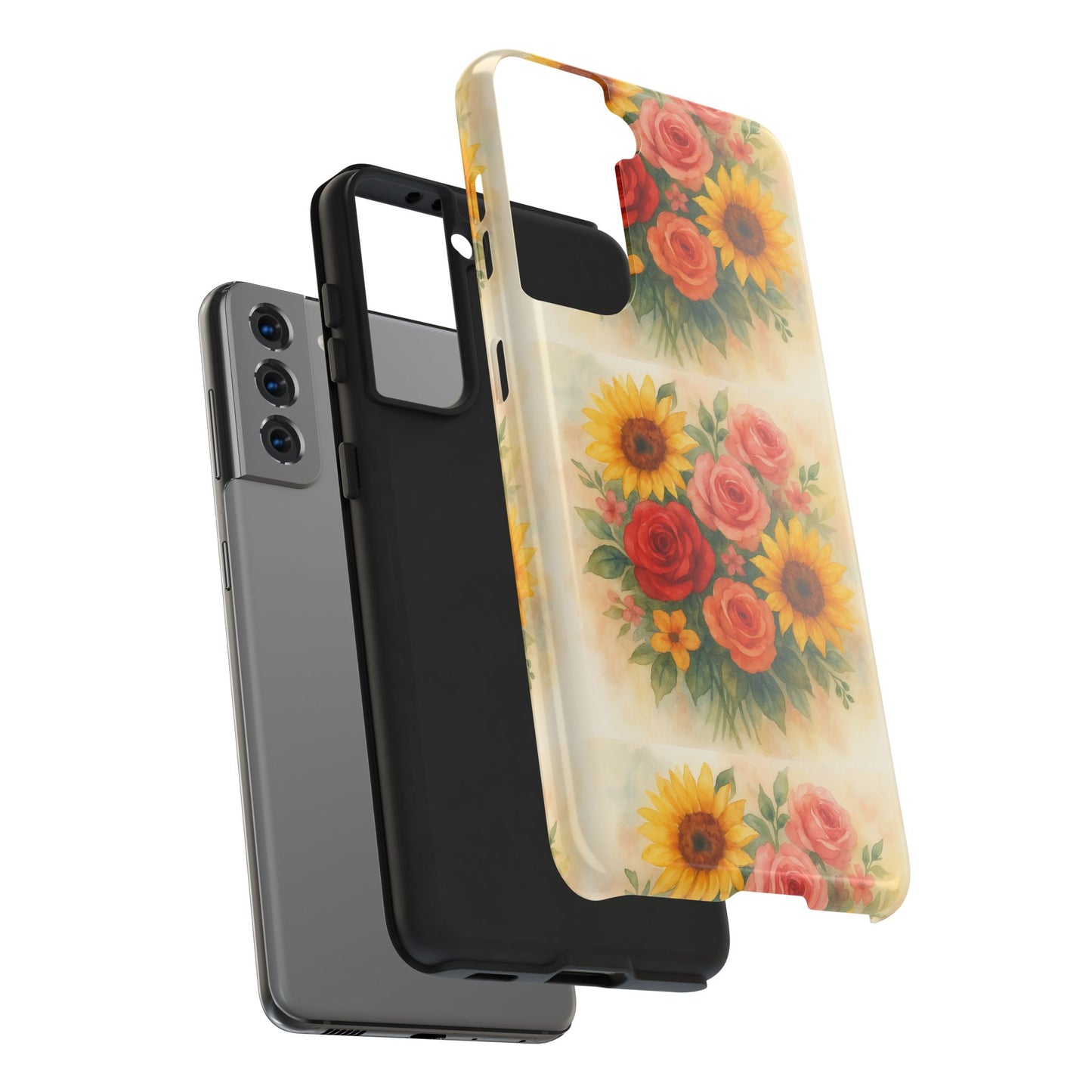 Floral Tough Phone Cases | Vibrant Flower Design, Durable Protection, Gift for Her, Floral Art Print, Phone Accessories