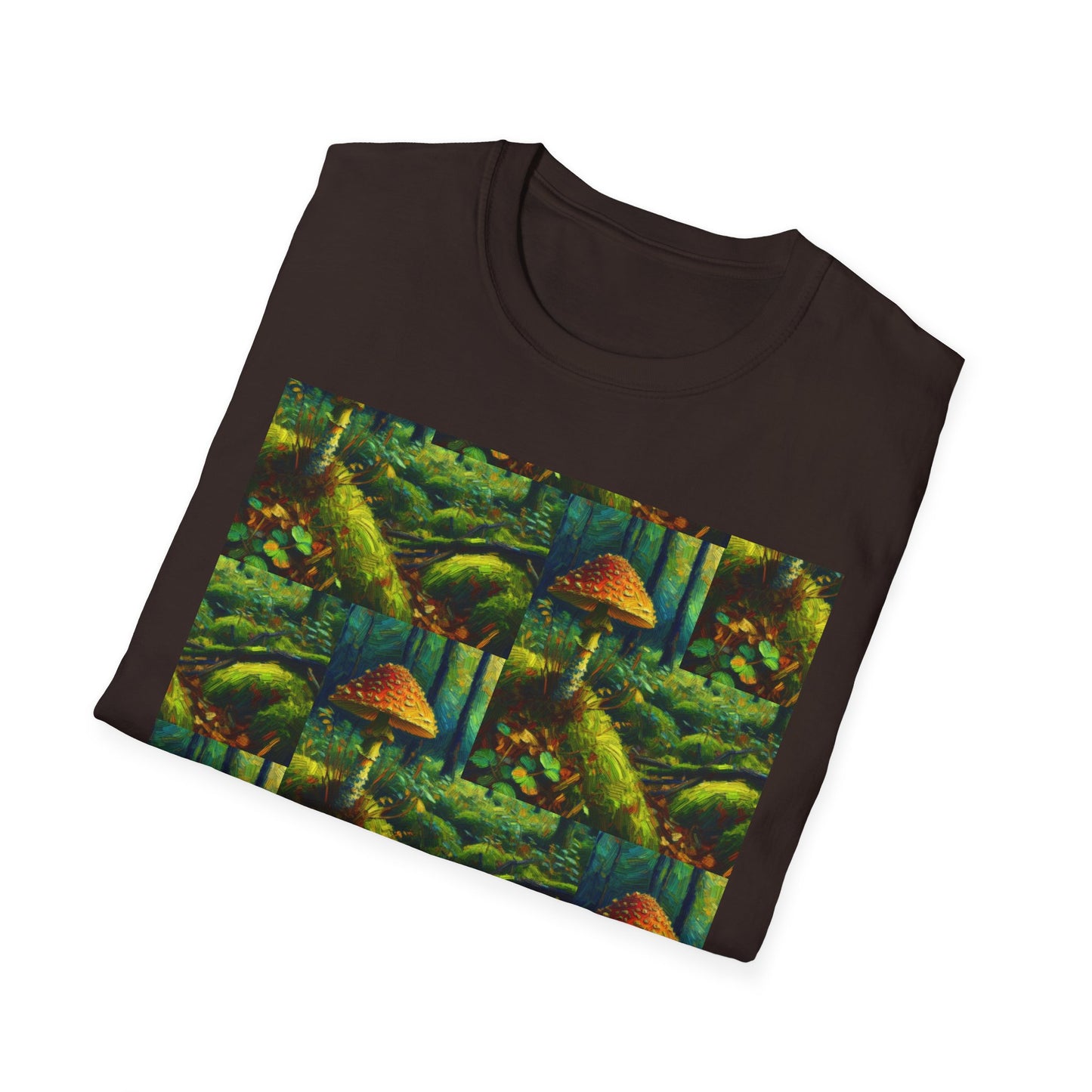 Forest Mushroom Graphic Unisex T-Shirt, Nature Lover Tee, Outdoor Adventure Apparel, Eco-Friendly Gift, Vintage Style Clothing