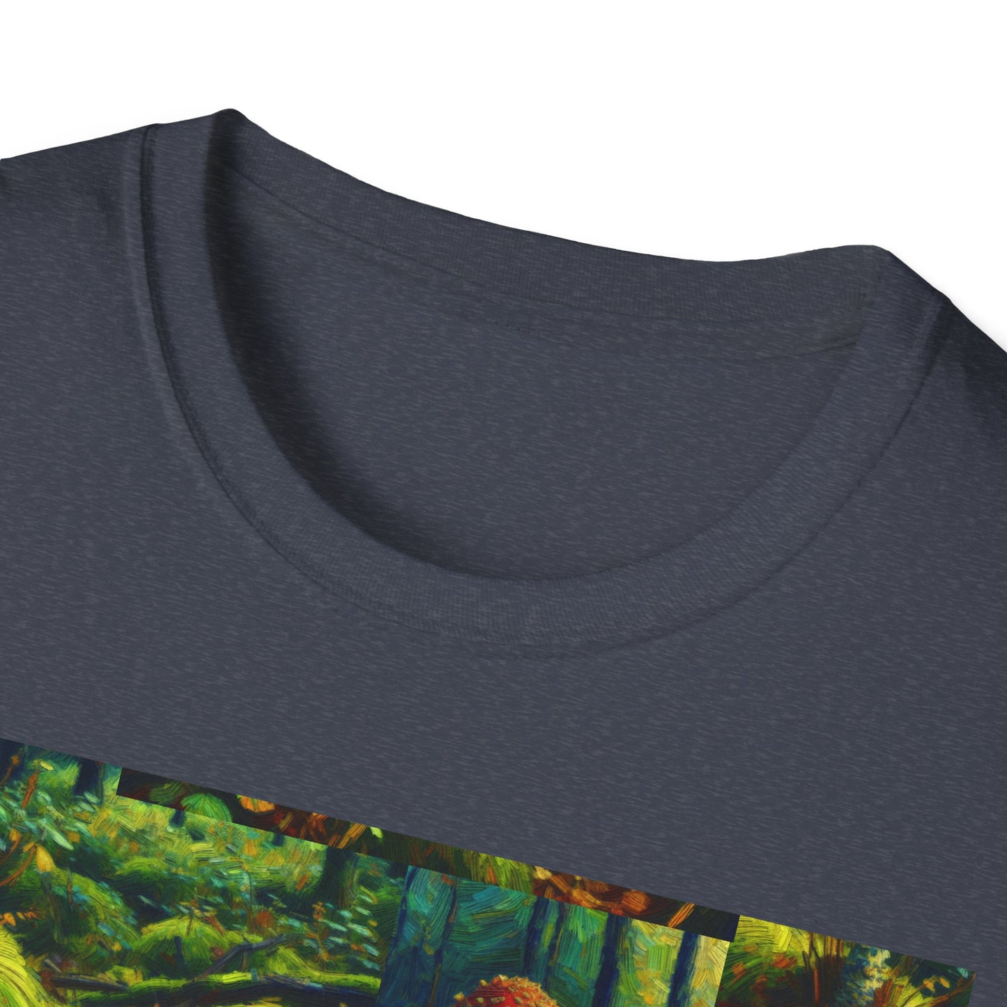 Forest Mushroom Graphic Unisex T-Shirt, Nature Lover Tee, Outdoor Adventure Apparel, Eco-Friendly Gift, Vintage Style Clothing