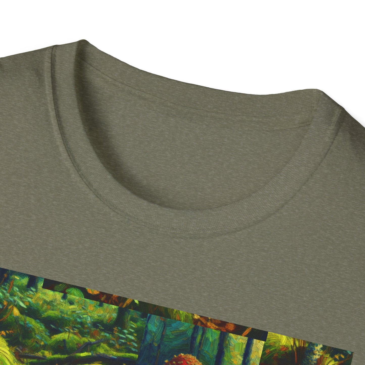 Forest Mushroom Graphic Unisex T-Shirt, Nature Lover Tee, Outdoor Adventure Apparel, Eco-Friendly Gift, Vintage Style Clothing