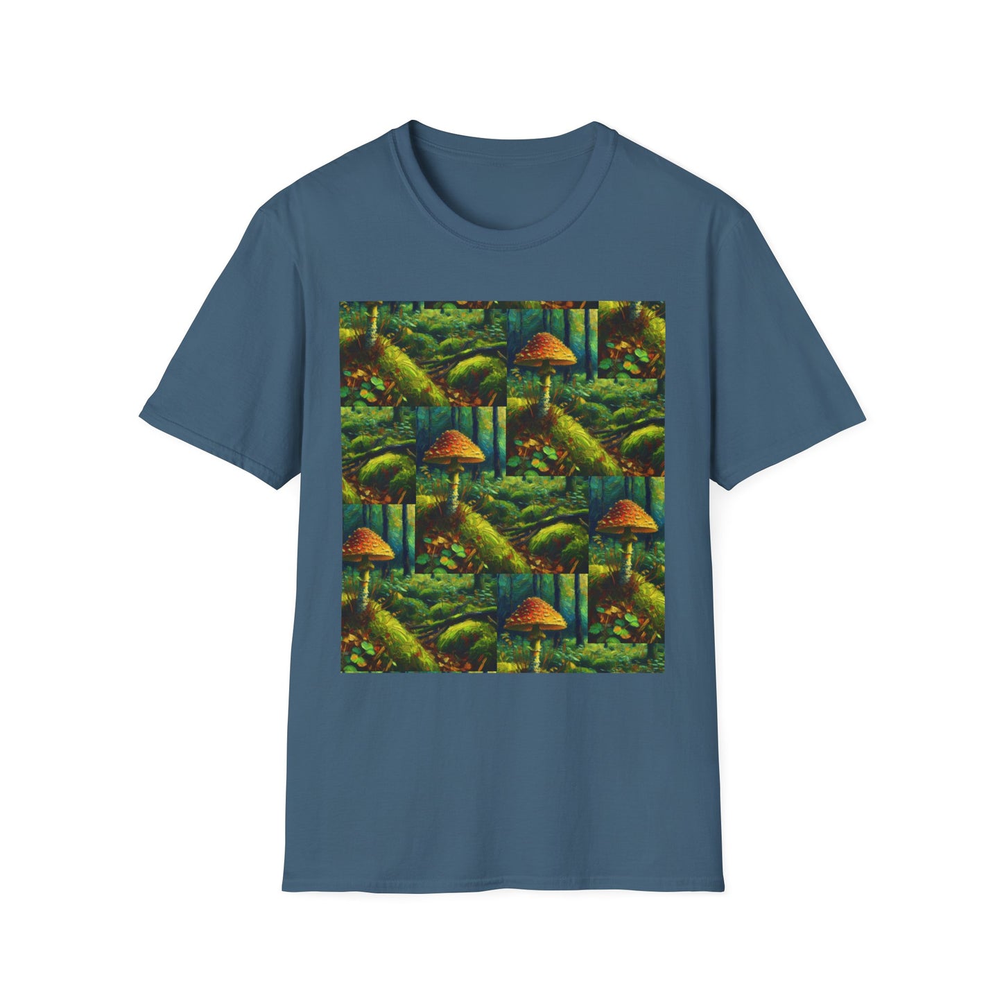 Forest Mushroom Graphic Unisex T-Shirt, Nature Lover Tee, Outdoor Adventure Apparel, Eco-Friendly Gift, Vintage Style Clothing
