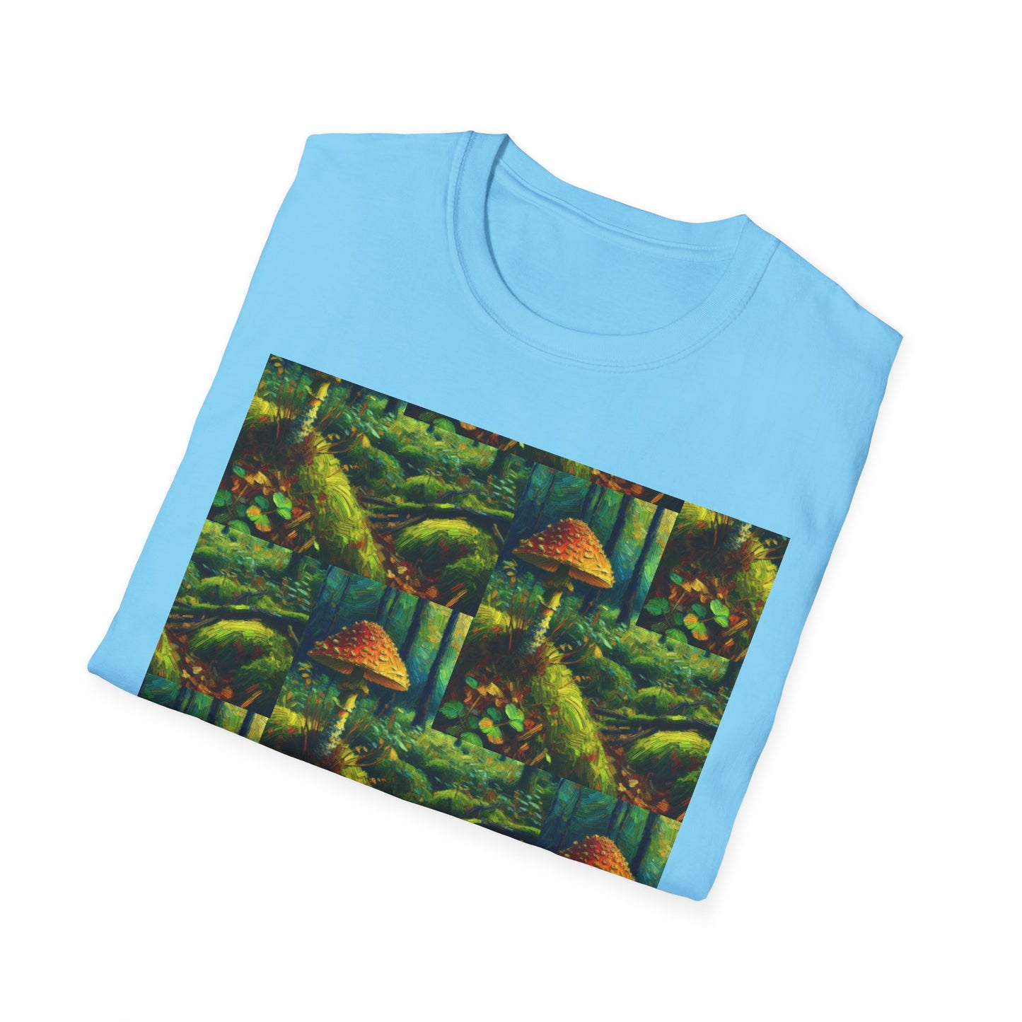Forest Mushroom Graphic Unisex T-Shirt, Nature Lover Tee, Outdoor Adventure Apparel, Eco-Friendly Gift, Vintage Style Clothing