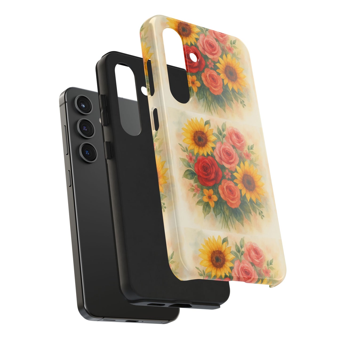 Floral Tough Phone Cases | Vibrant Flower Design, Durable Protection, Gift for Her, Floral Art Print, Phone Accessories
