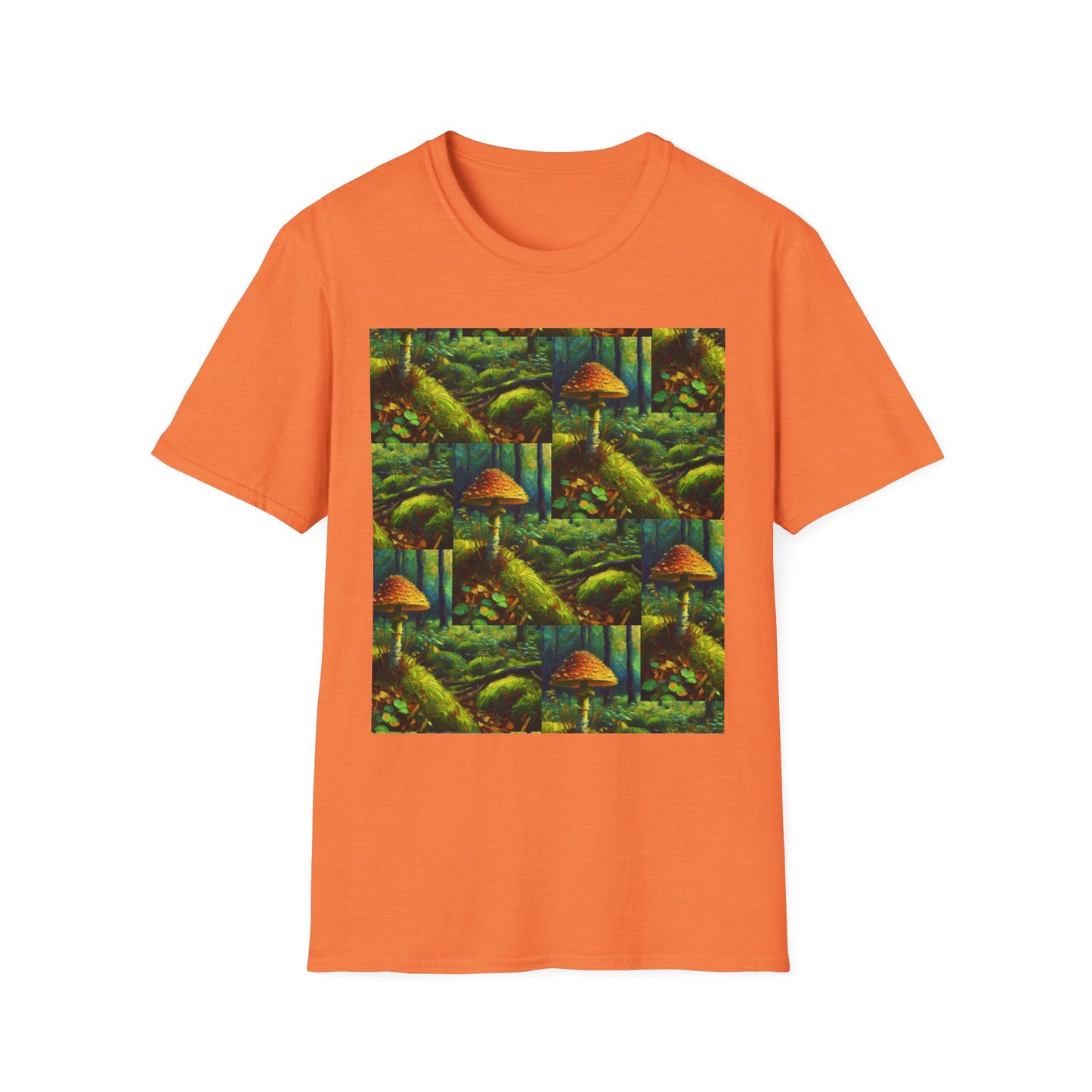 Forest Mushroom Graphic Unisex T-Shirt, Nature Lover Tee, Outdoor Adventure Apparel, Eco-Friendly Gift, Vintage Style Clothing