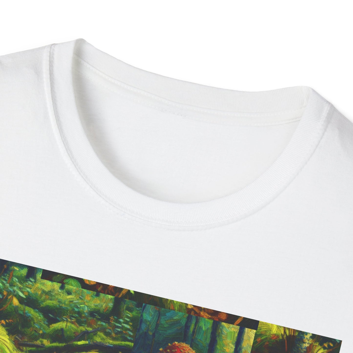 Forest Mushroom Graphic Unisex T-Shirt, Nature Lover Tee, Outdoor Adventure Apparel, Eco-Friendly Gift, Vintage Style Clothing