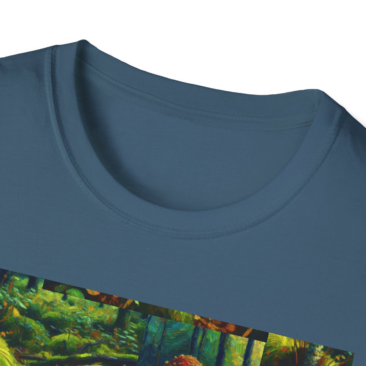 Forest Mushroom Graphic Unisex T-Shirt, Nature Lover Tee, Outdoor Adventure Apparel, Eco-Friendly Gift, Vintage Style Clothing