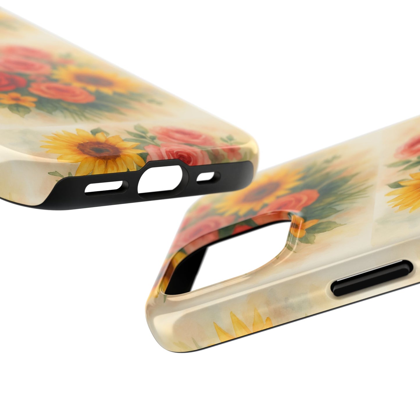 Floral Tough Phone Cases | Vibrant Flower Design, Durable Protection, Gift for Her, Floral Art Print, Phone Accessories