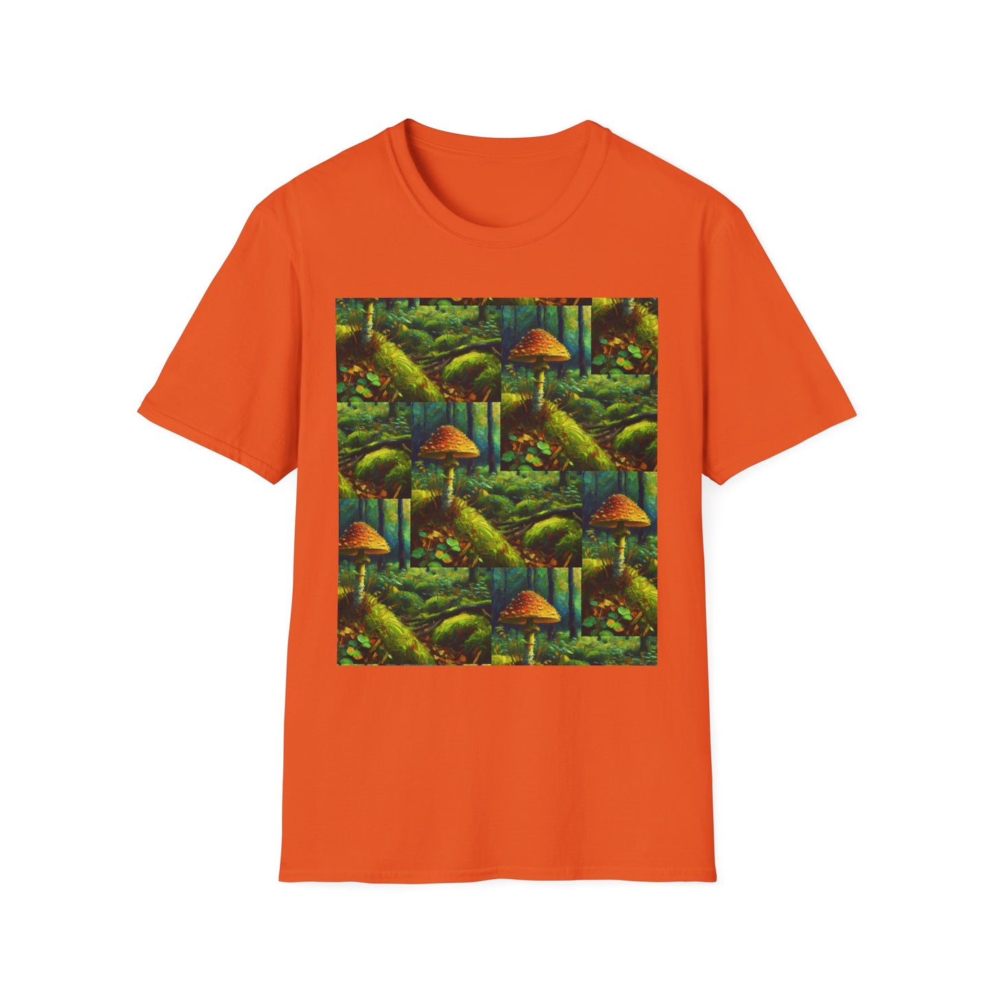 Forest Mushroom Graphic Unisex T-Shirt, Nature Lover Tee, Outdoor Adventure Apparel, Eco-Friendly Gift, Vintage Style Clothing