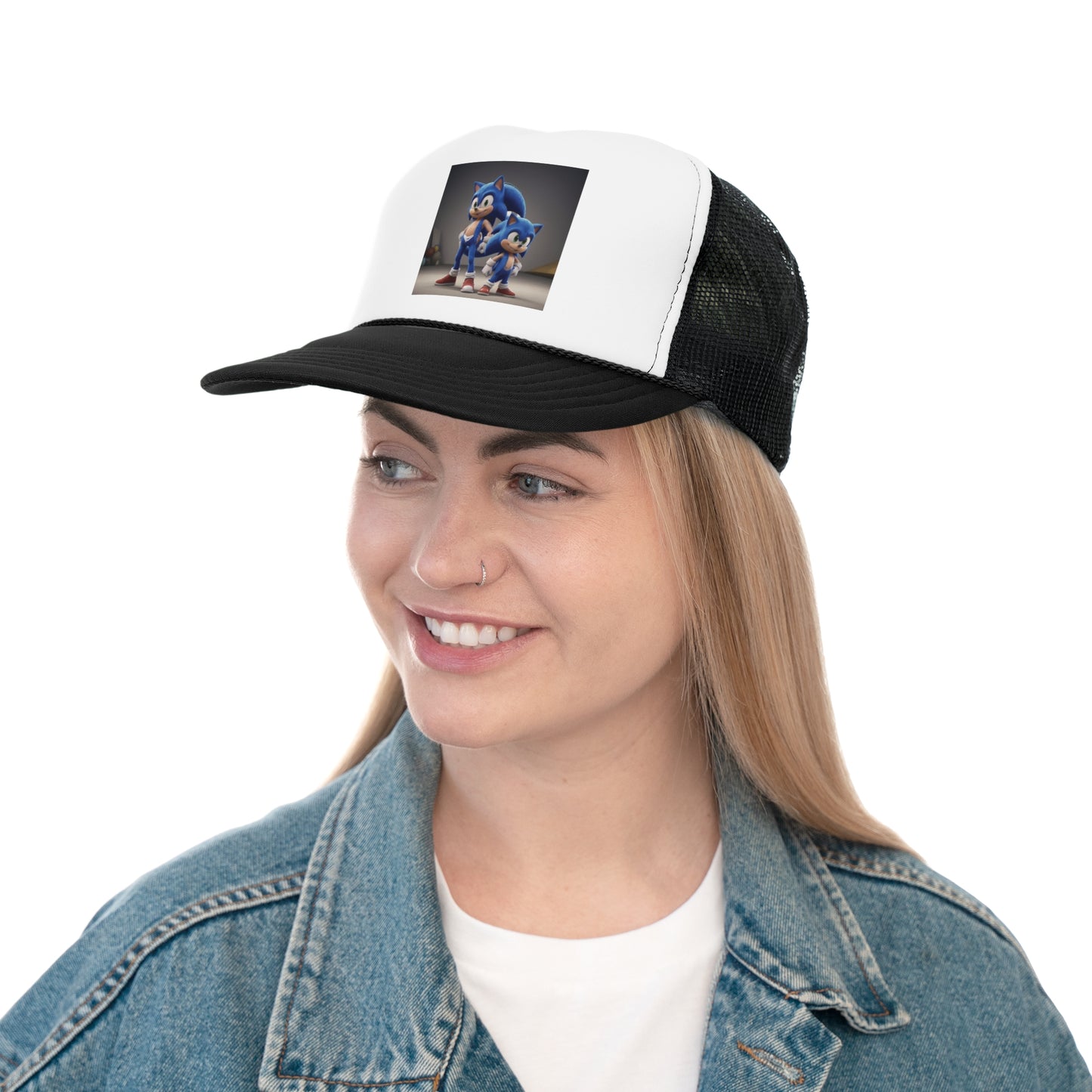 Stylish Trucker Cap with Unique Design, Summer Accessory, Gift for Him/Her, Outdoor Headwear, Trendy Fashion Statement