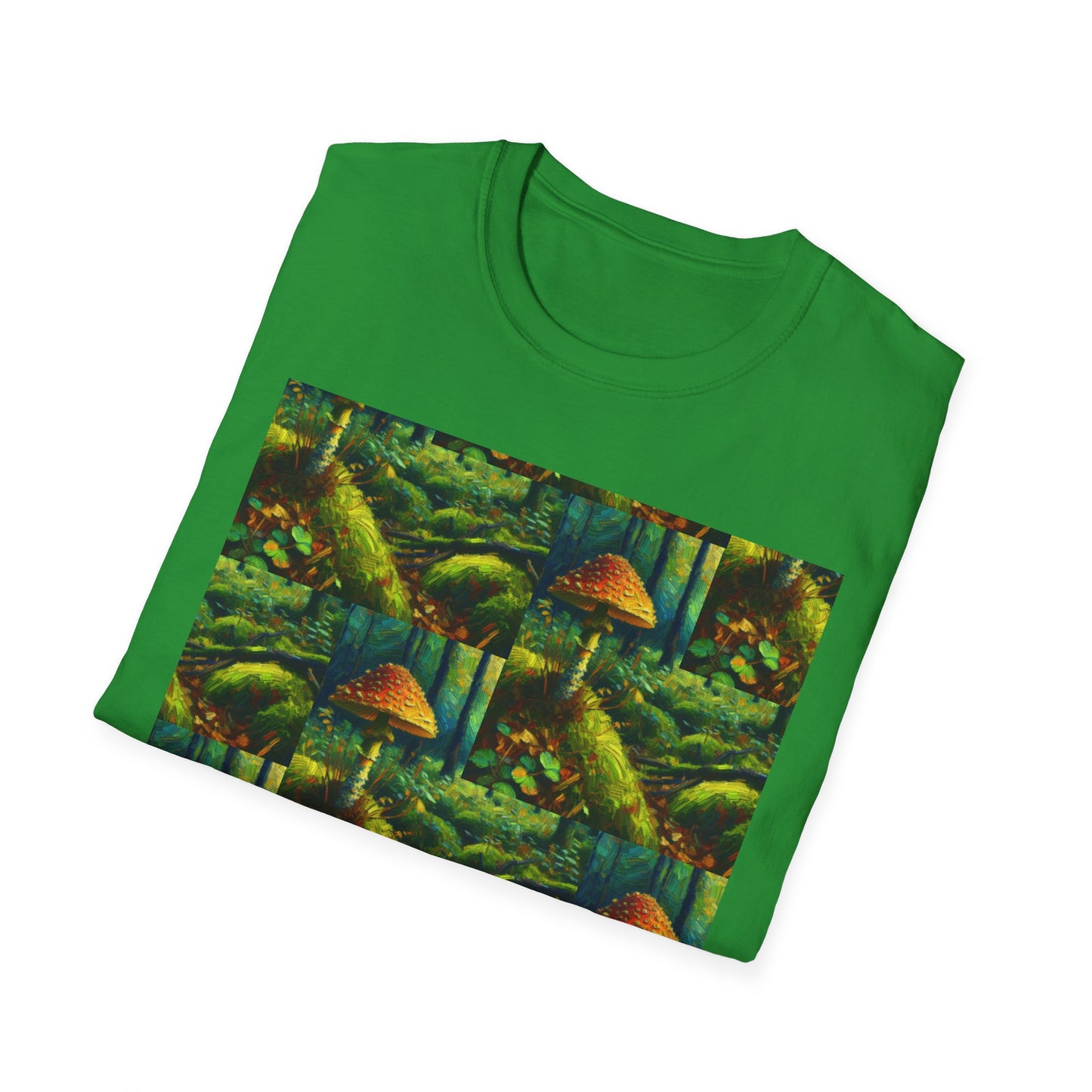 Forest Mushroom Graphic Unisex T-Shirt, Nature Lover Tee, Outdoor Adventure Apparel, Eco-Friendly Gift, Vintage Style Clothing