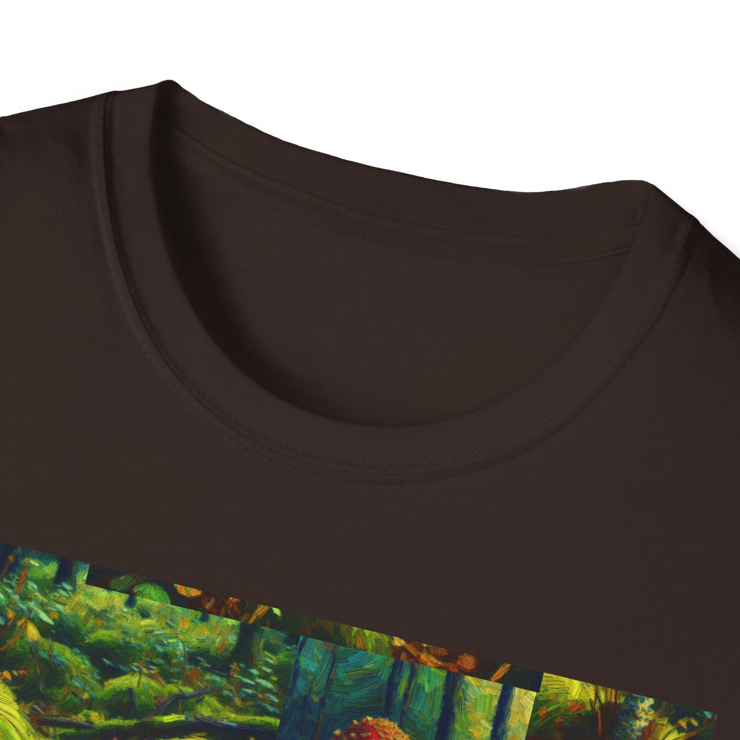 Forest Mushroom Graphic Unisex T-Shirt, Nature Lover Tee, Outdoor Adventure Apparel, Eco-Friendly Gift, Vintage Style Clothing