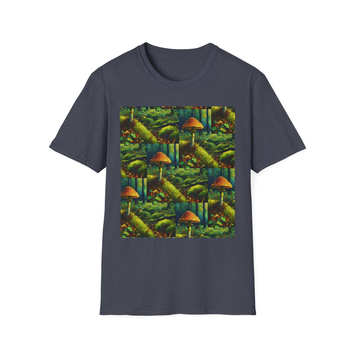 Forest Mushroom Graphic Unisex T-Shirt, Nature Lover Tee, Outdoor Adventure Apparel, Eco-Friendly Gift, Vintage Style Clothing