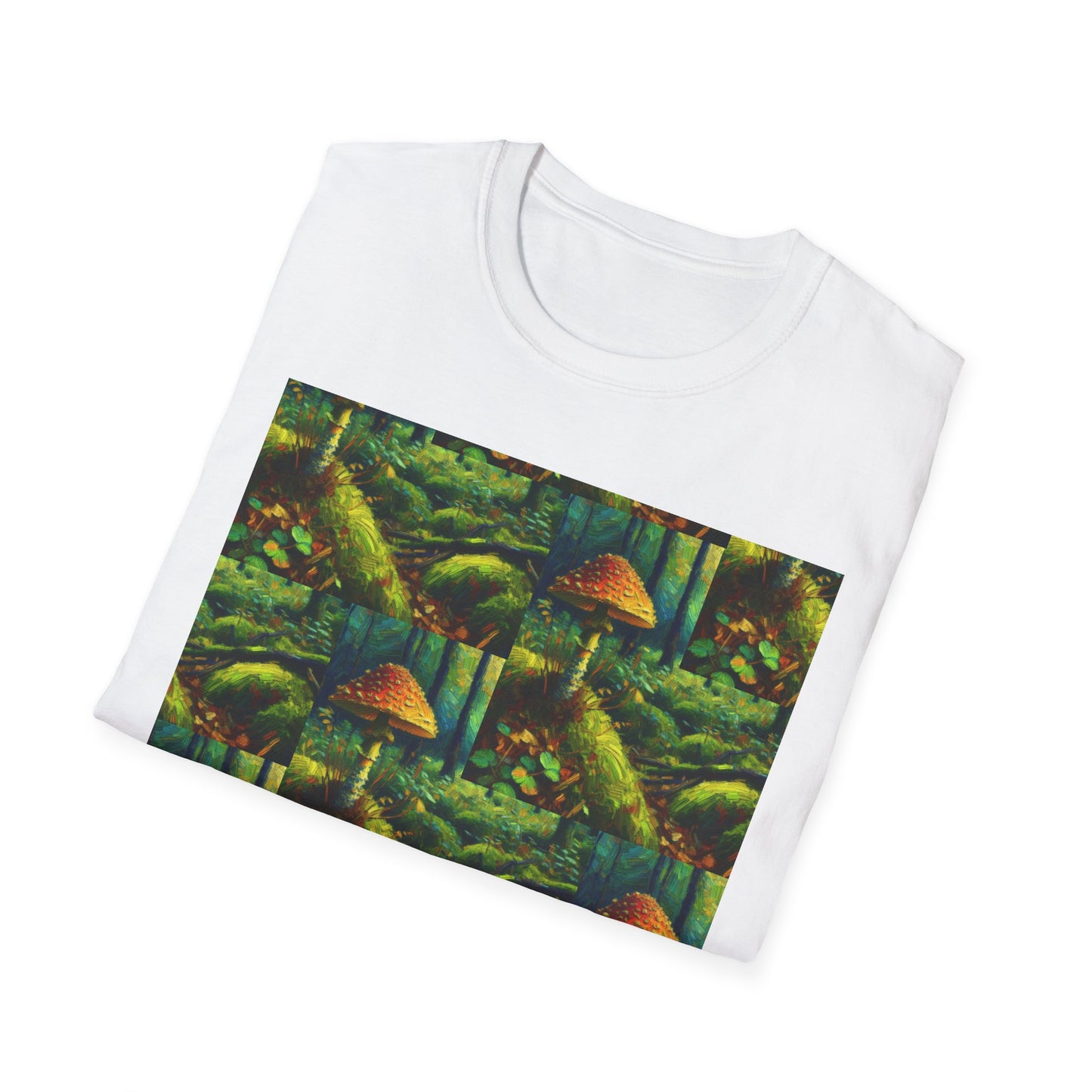 Forest Mushroom Graphic Unisex T-Shirt, Nature Lover Tee, Outdoor Adventure Apparel, Eco-Friendly Gift, Vintage Style Clothing