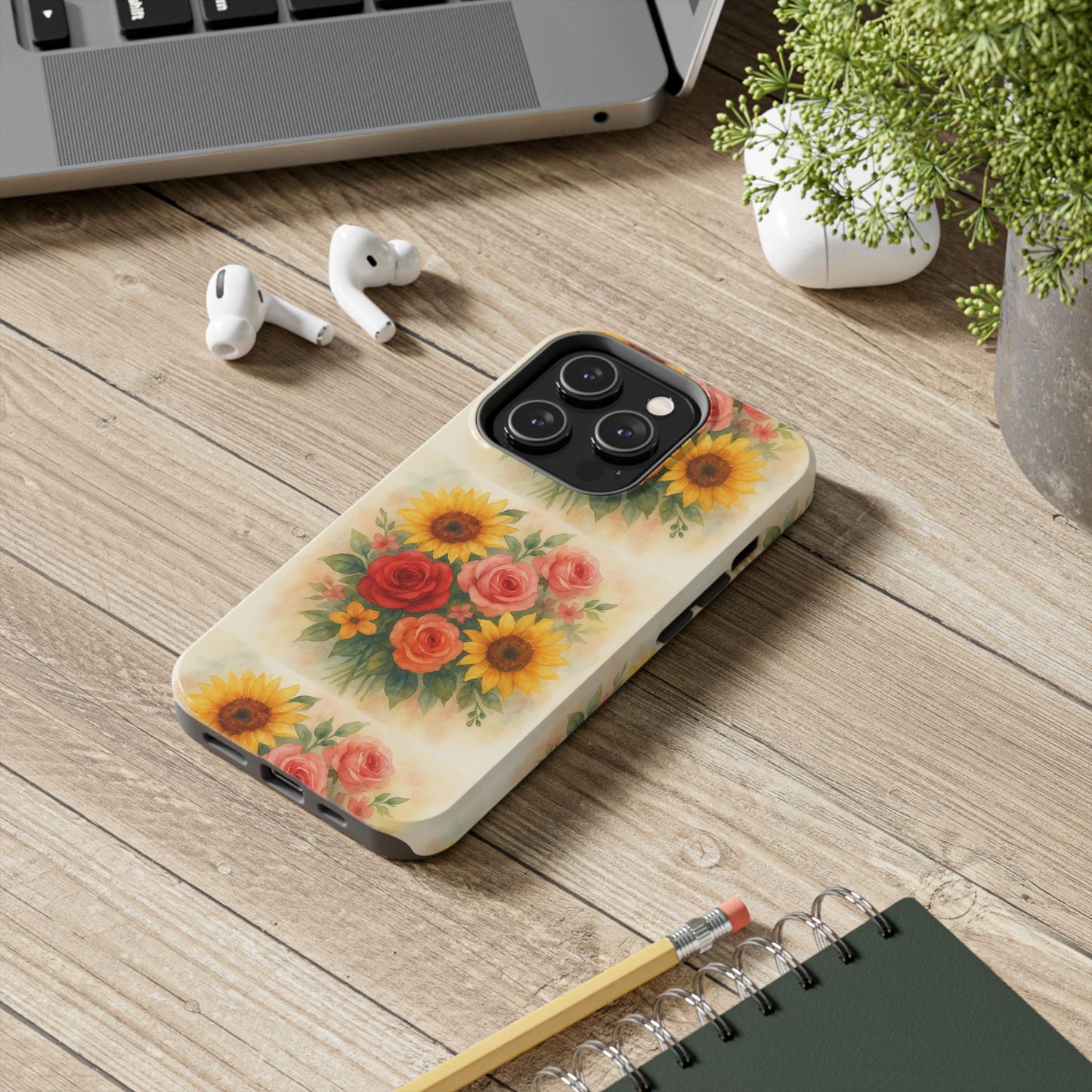 Floral Tough Phone Cases | Vibrant Flower Design, Durable Protection, Gift for Her, Floral Art Print, Phone Accessories