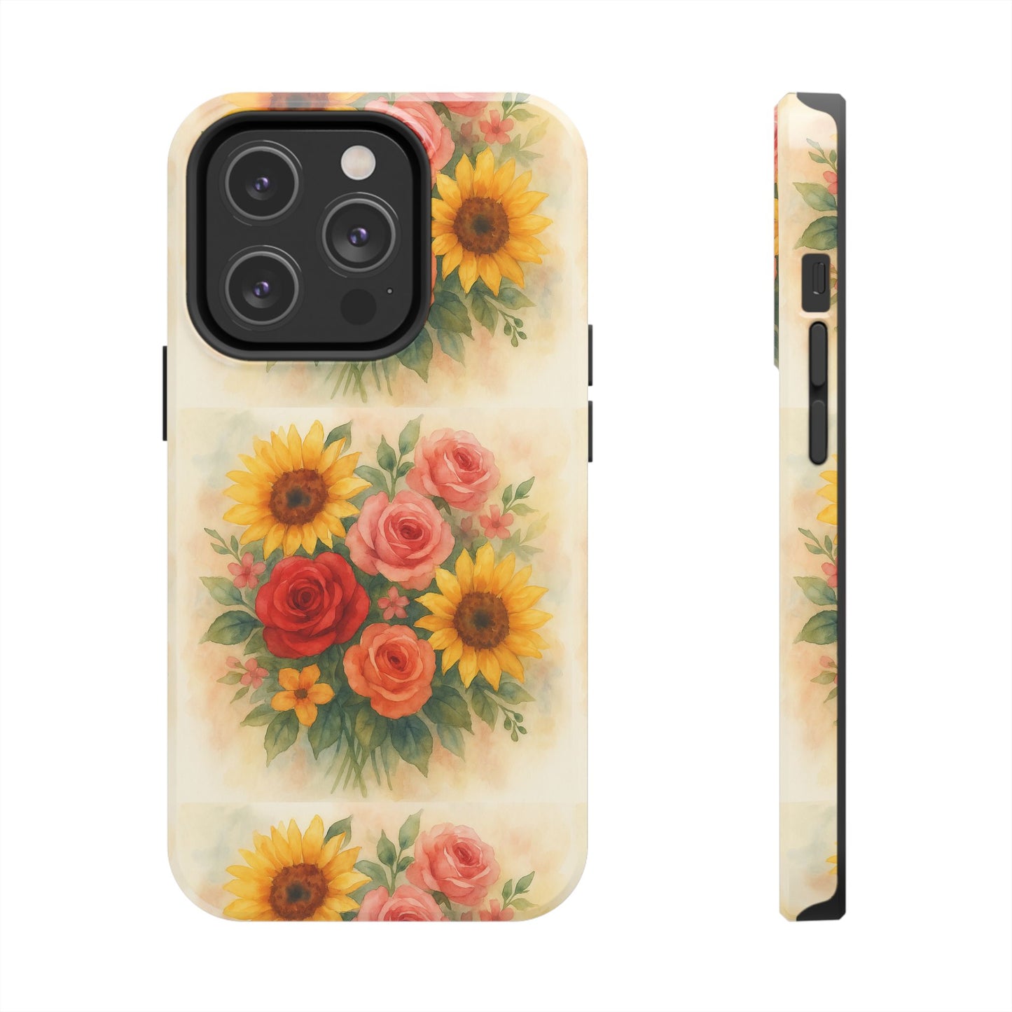 Floral Tough Phone Cases | Vibrant Flower Design, Durable Protection, Gift for Her, Floral Art Print, Phone Accessories