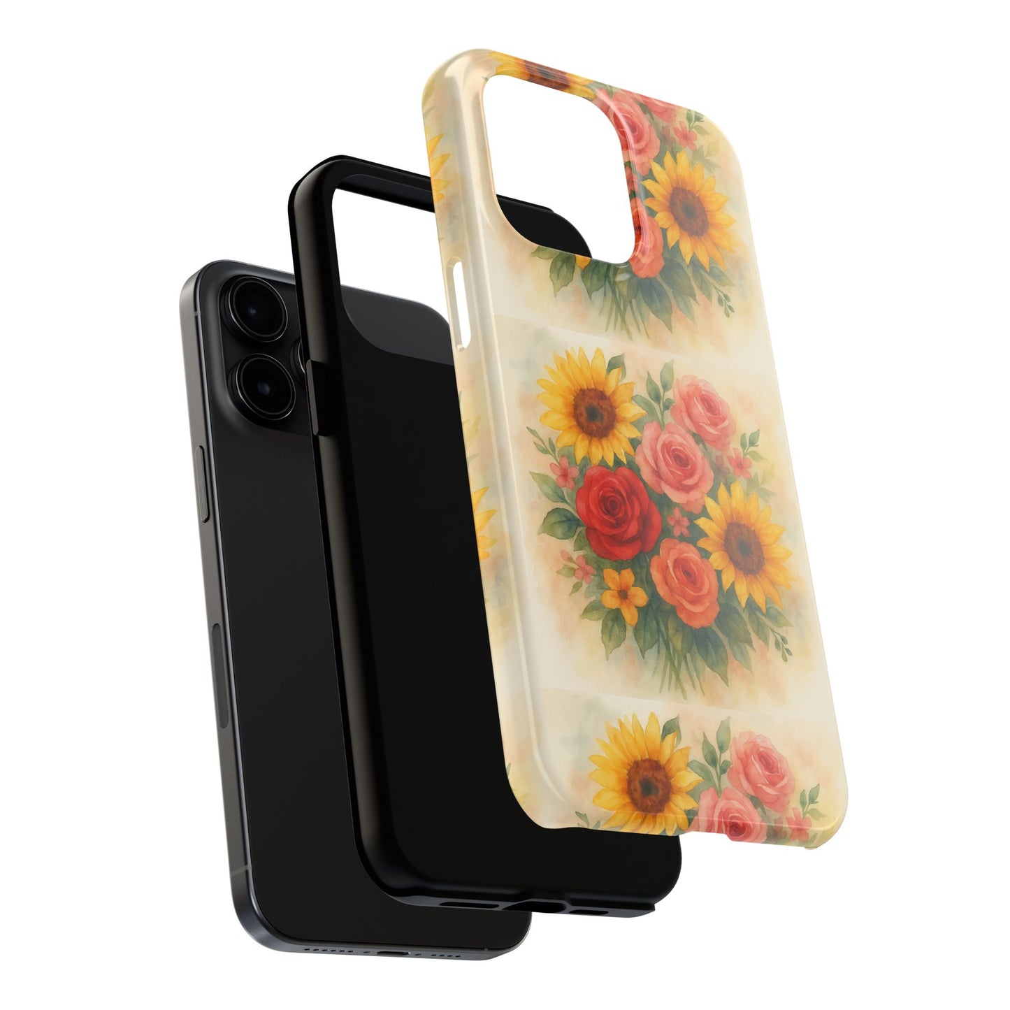 Floral Tough Phone Cases | Vibrant Flower Design, Durable Protection, Gift for Her, Floral Art Print, Phone Accessories