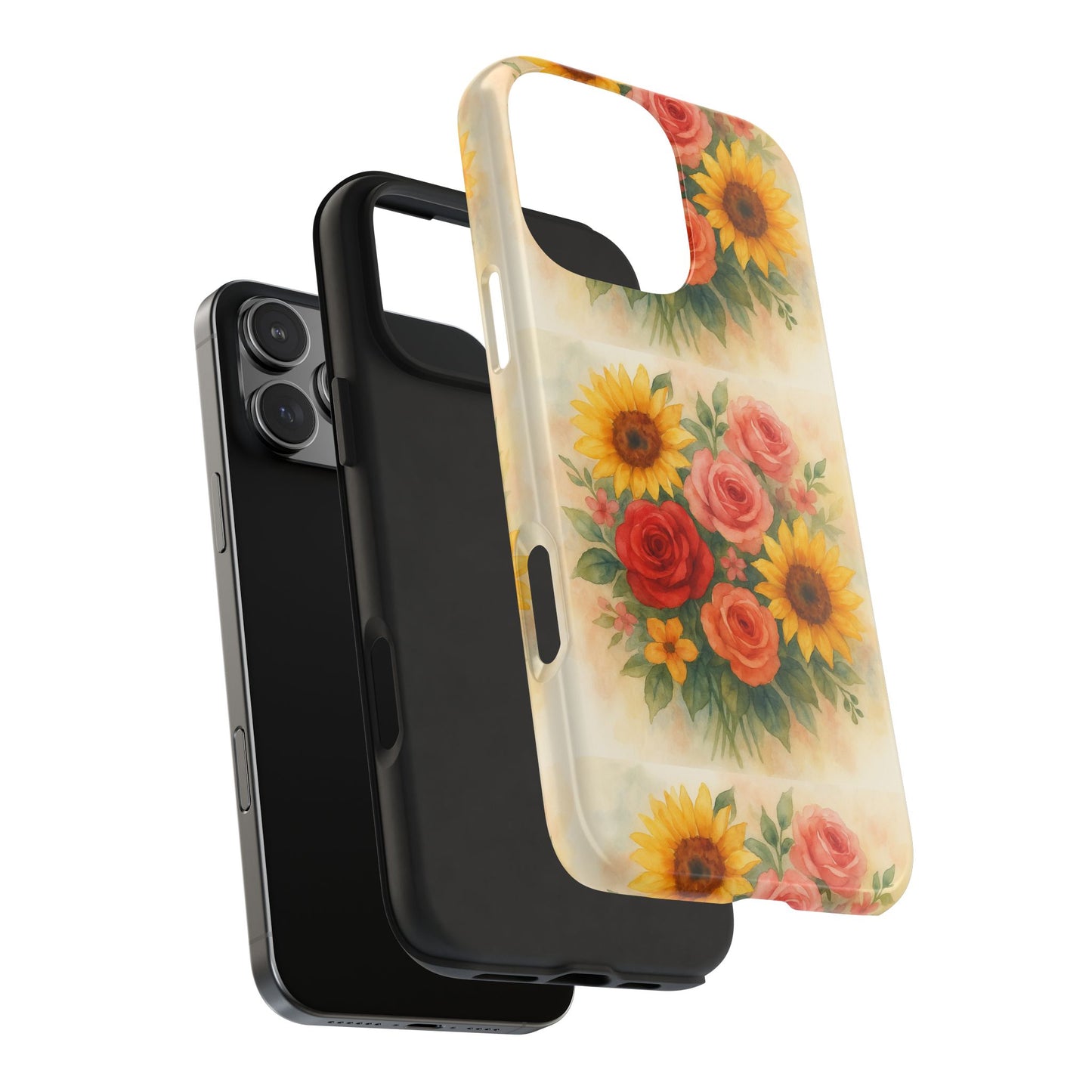 Floral Tough Phone Cases | Vibrant Flower Design, Durable Protection, Gift for Her, Floral Art Print, Phone Accessories