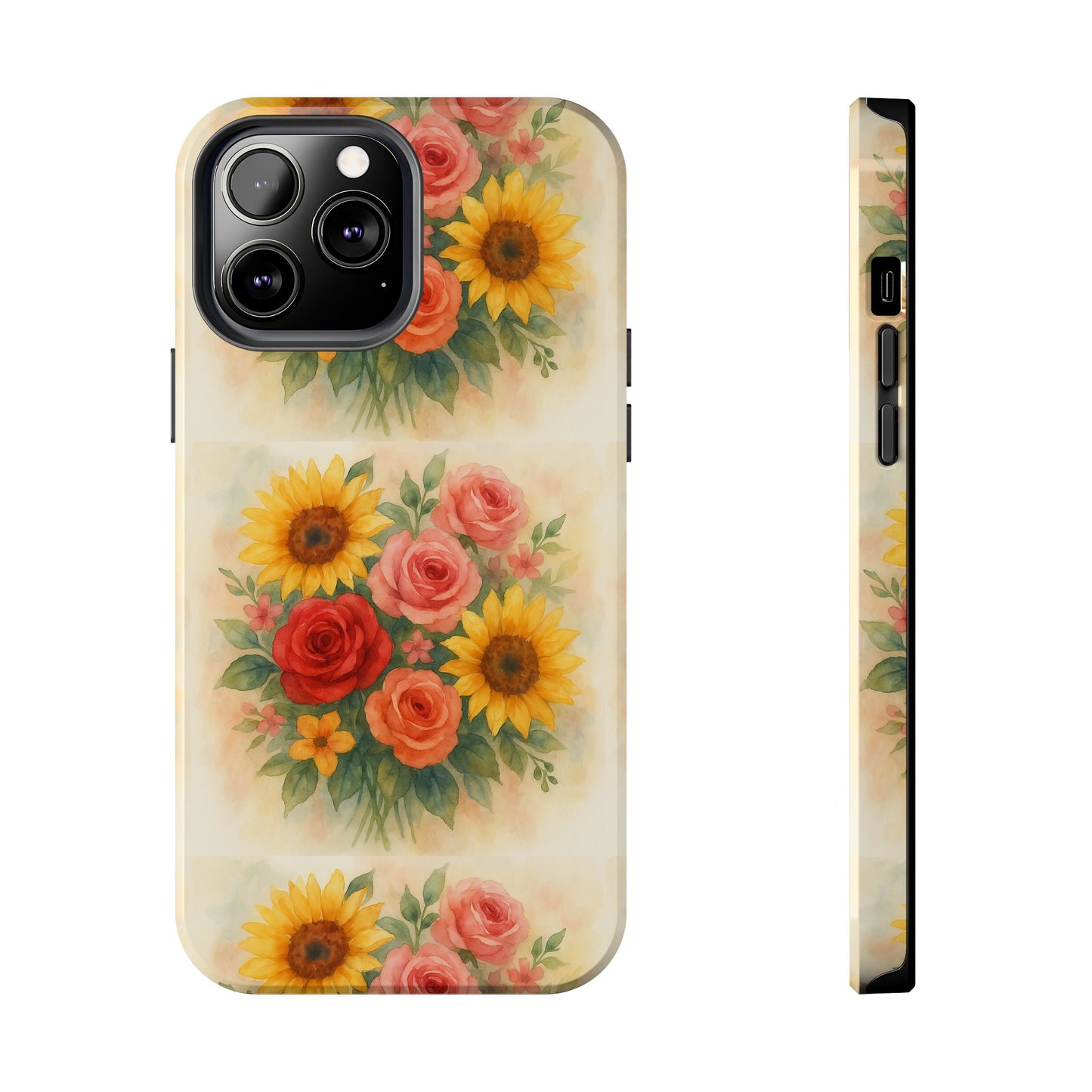 Floral Tough Phone Cases | Vibrant Flower Design, Durable Protection, Gift for Her, Floral Art Print, Phone Accessories