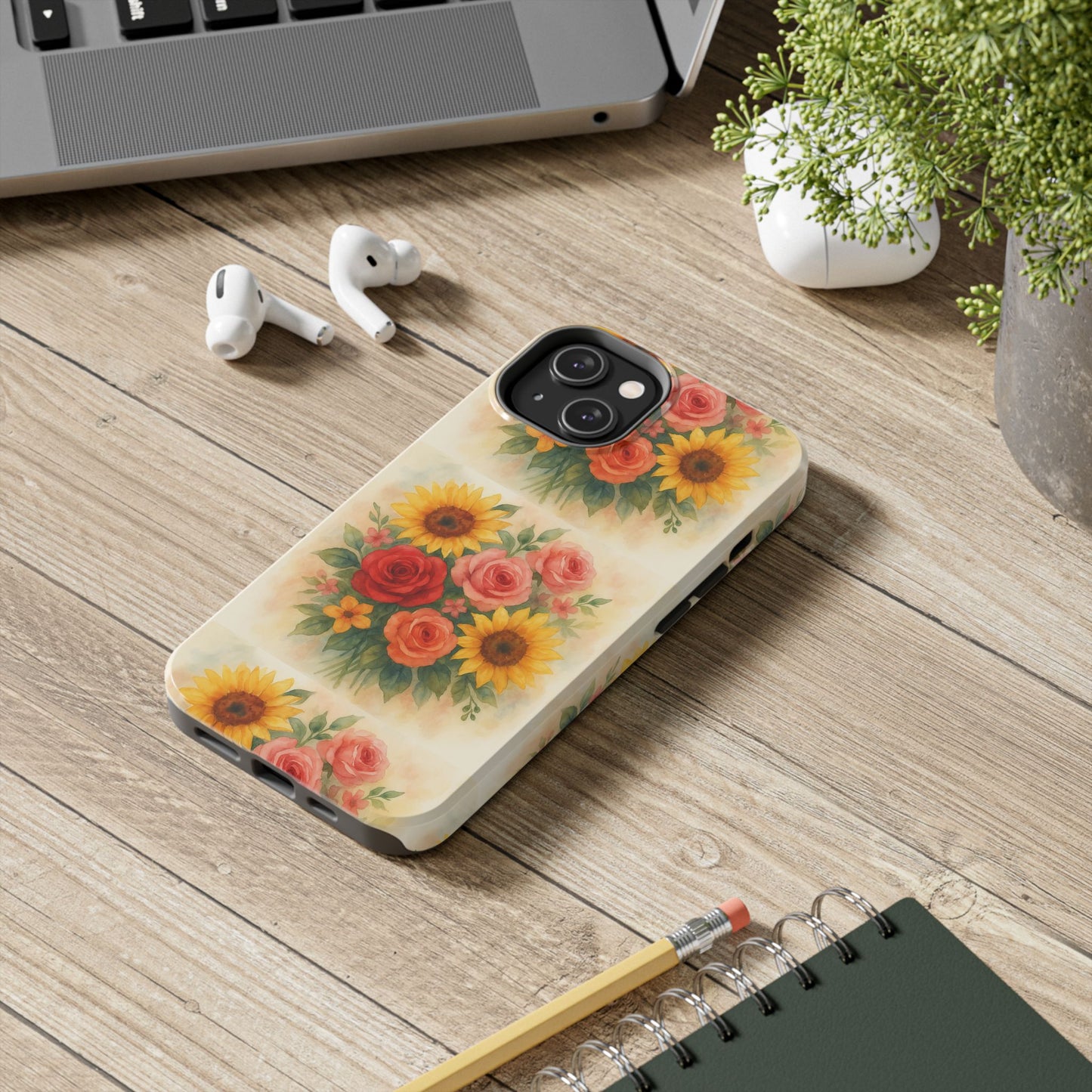 Floral Tough Phone Cases | Vibrant Flower Design, Durable Protection, Gift for Her, Floral Art Print, Phone Accessories