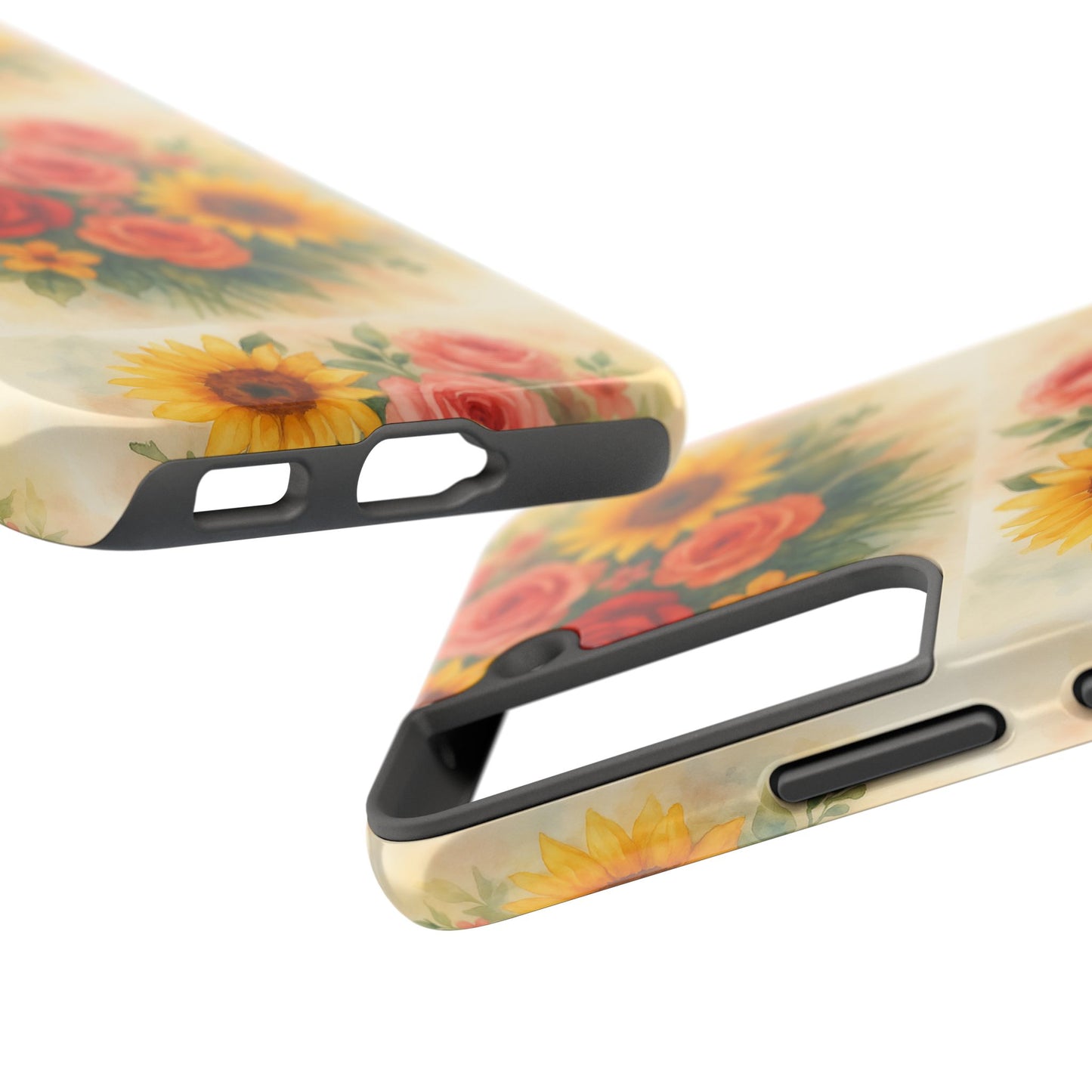Floral Tough Phone Cases | Vibrant Flower Design, Durable Protection, Gift for Her, Floral Art Print, Phone Accessories