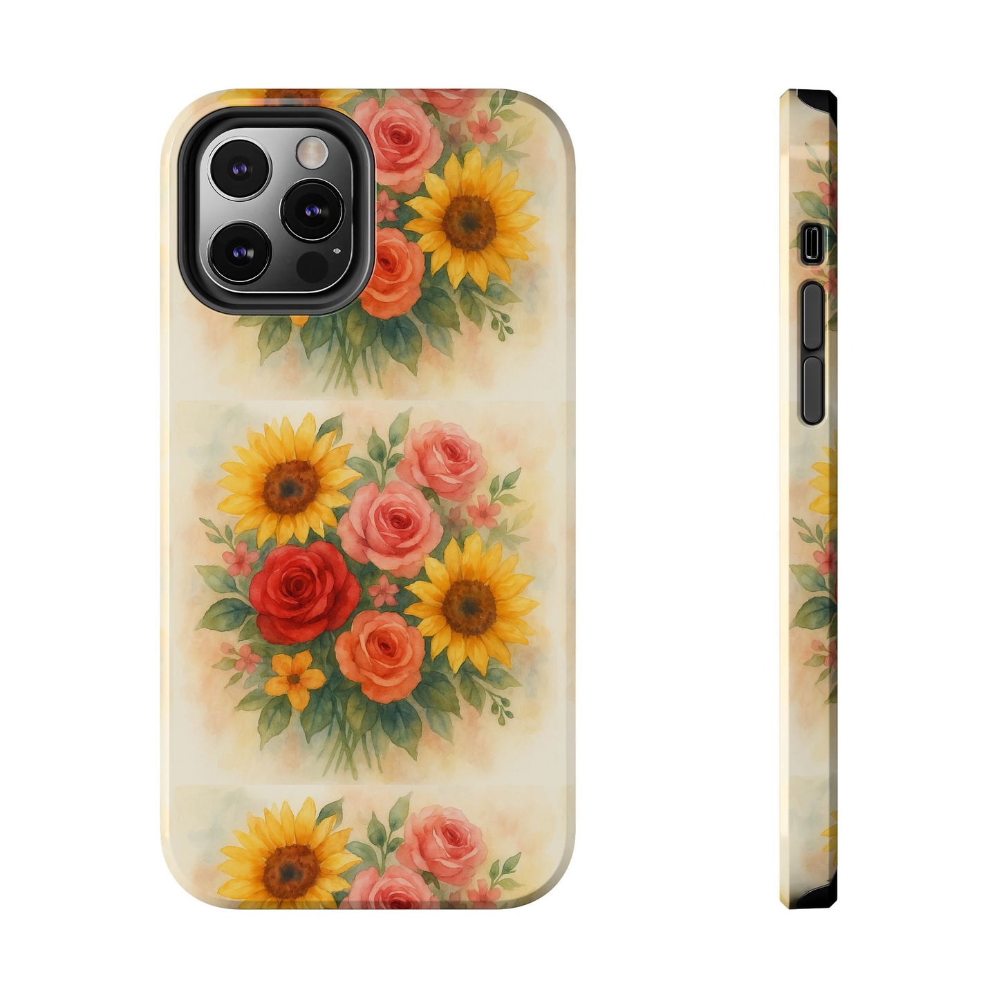 Floral Tough Phone Cases | Vibrant Flower Design, Durable Protection, Gift for Her, Floral Art Print, Phone Accessories