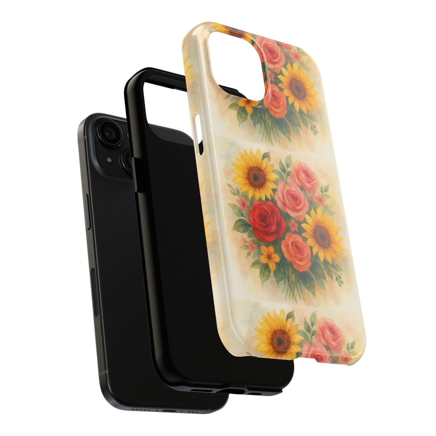 Floral Tough Phone Cases | Vibrant Flower Design, Durable Protection, Gift for Her, Floral Art Print, Phone Accessories
