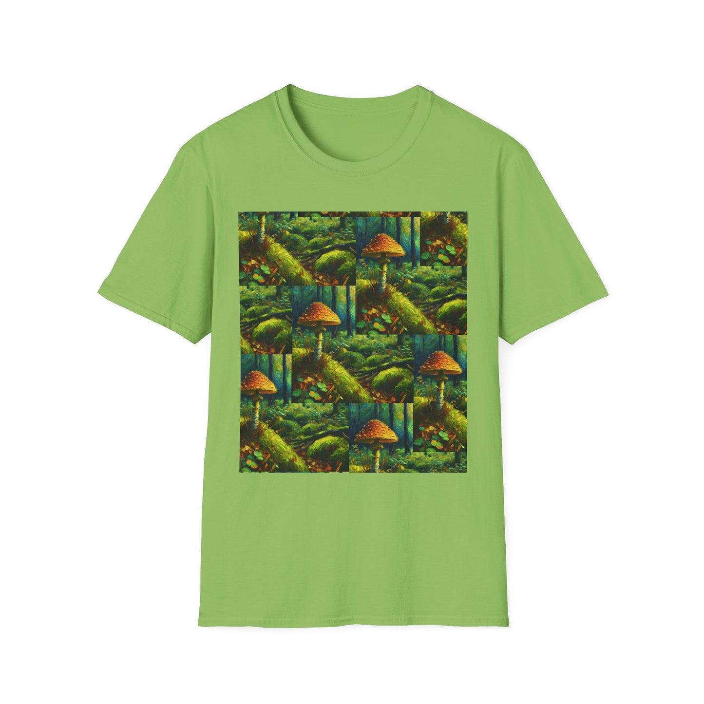 Forest Mushroom Graphic Unisex T-Shirt, Nature Lover Tee, Outdoor Adventure Apparel, Eco-Friendly Gift, Vintage Style Clothing