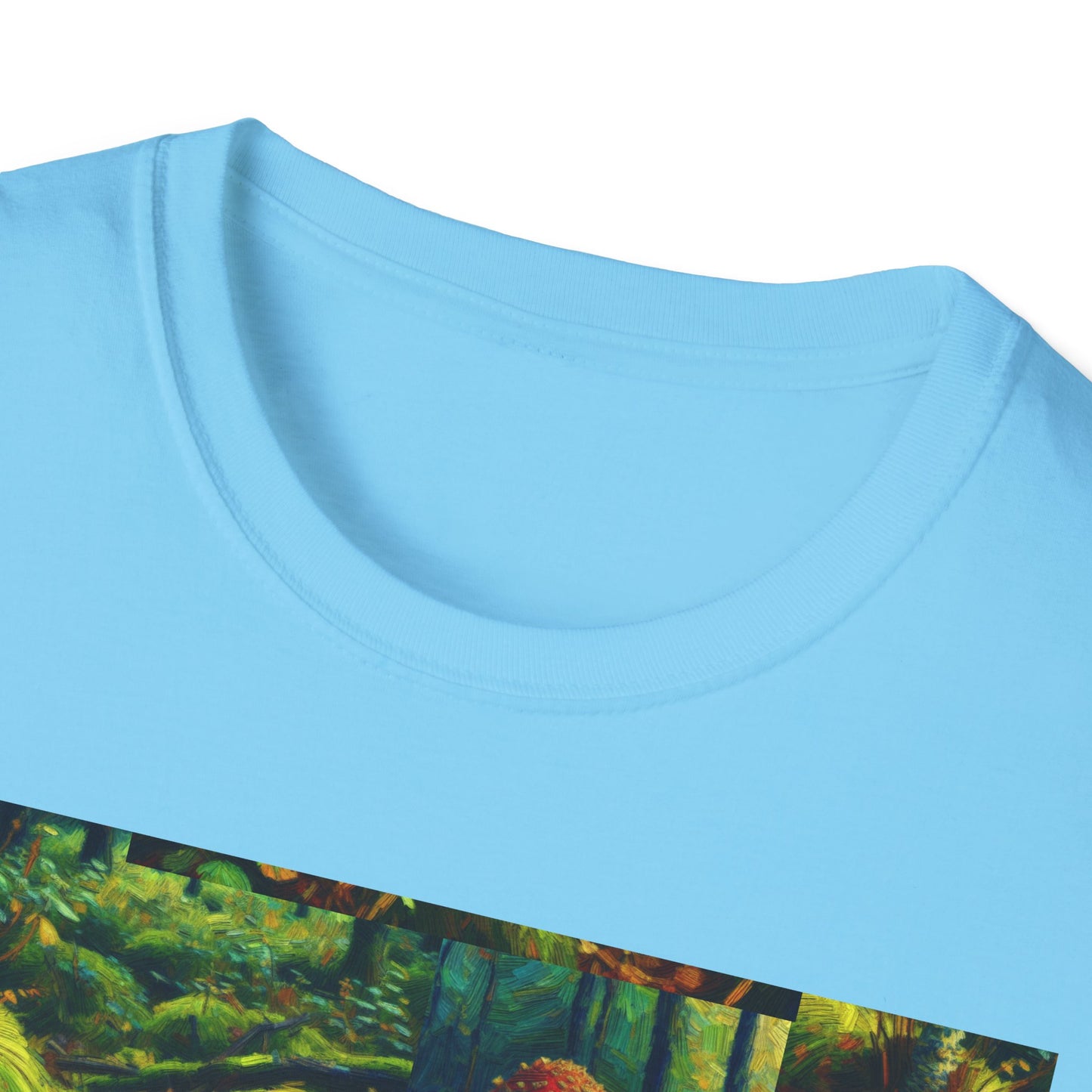 Forest Mushroom Graphic Unisex T-Shirt, Nature Lover Tee, Outdoor Adventure Apparel, Eco-Friendly Gift, Vintage Style Clothing