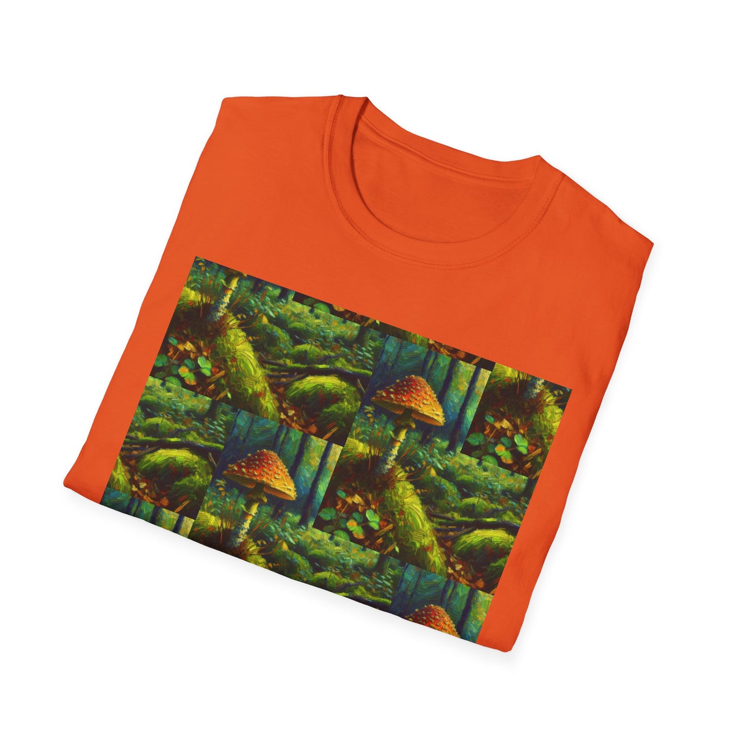 Forest Mushroom Graphic Unisex T-Shirt, Nature Lover Tee, Outdoor Adventure Apparel, Eco-Friendly Gift, Vintage Style Clothing