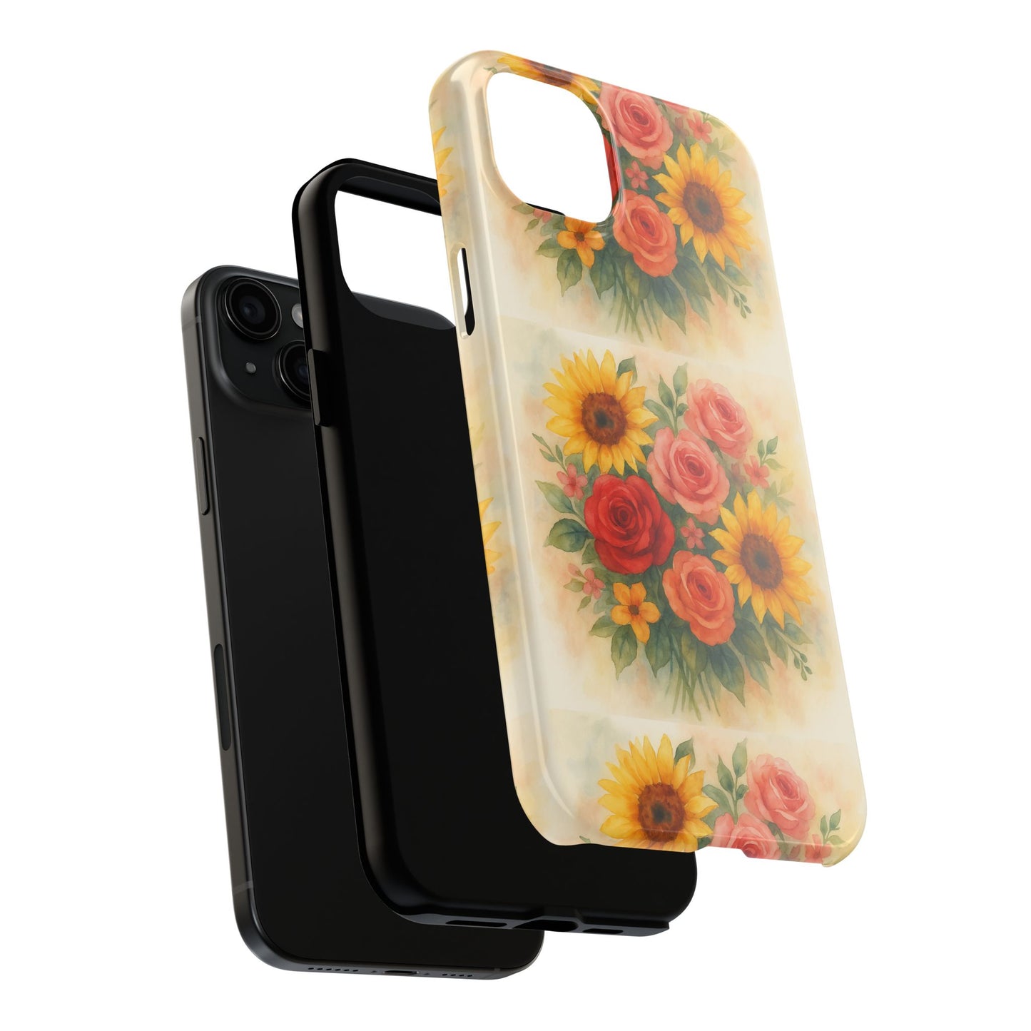 Floral Tough Phone Cases | Vibrant Flower Design, Durable Protection, Gift for Her, Floral Art Print, Phone Accessories
