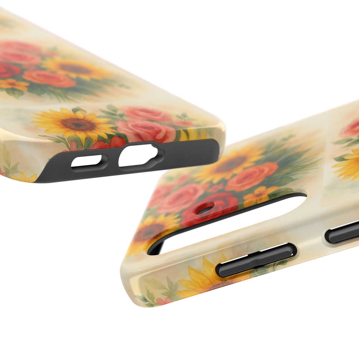 Floral Tough Phone Cases | Vibrant Flower Design, Durable Protection, Gift for Her, Floral Art Print, Phone Accessories