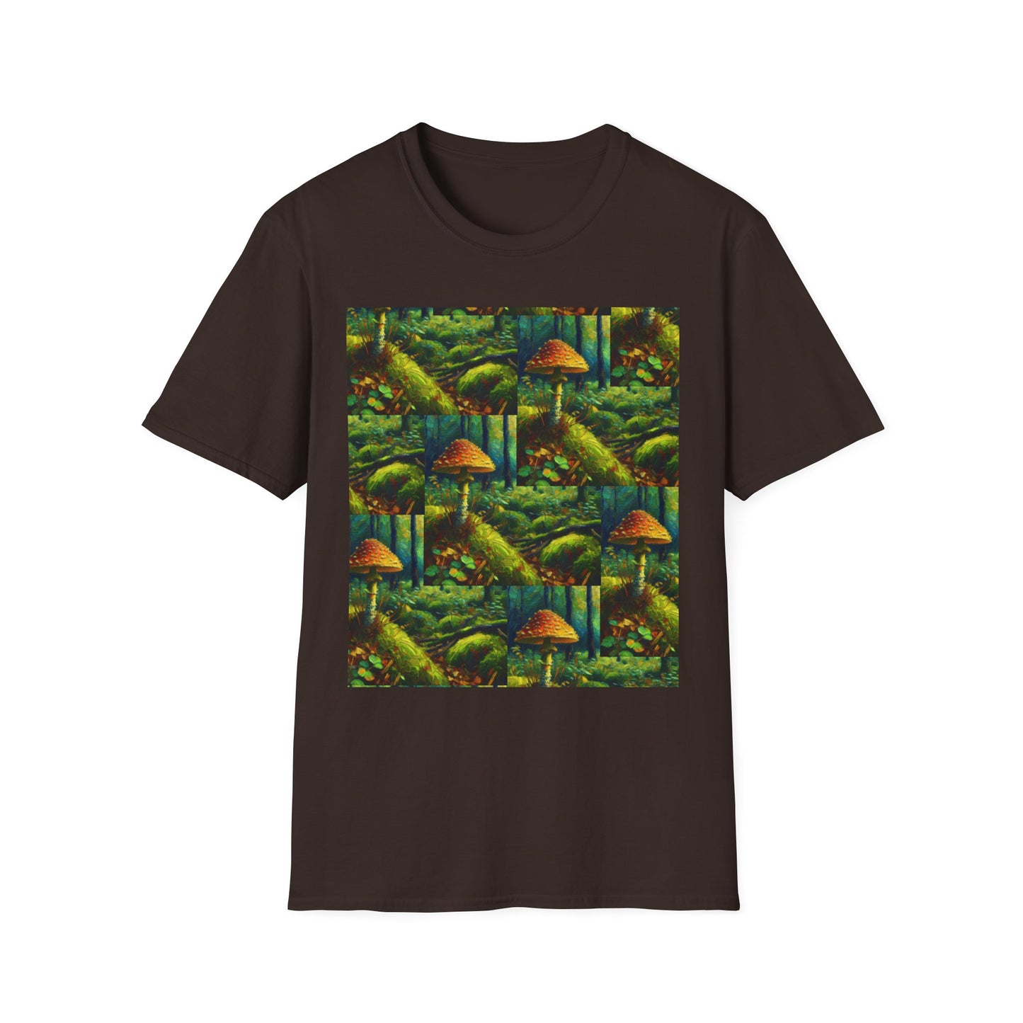 Forest Mushroom Graphic Unisex T-Shirt, Nature Lover Tee, Outdoor Adventure Apparel, Eco-Friendly Gift, Vintage Style Clothing