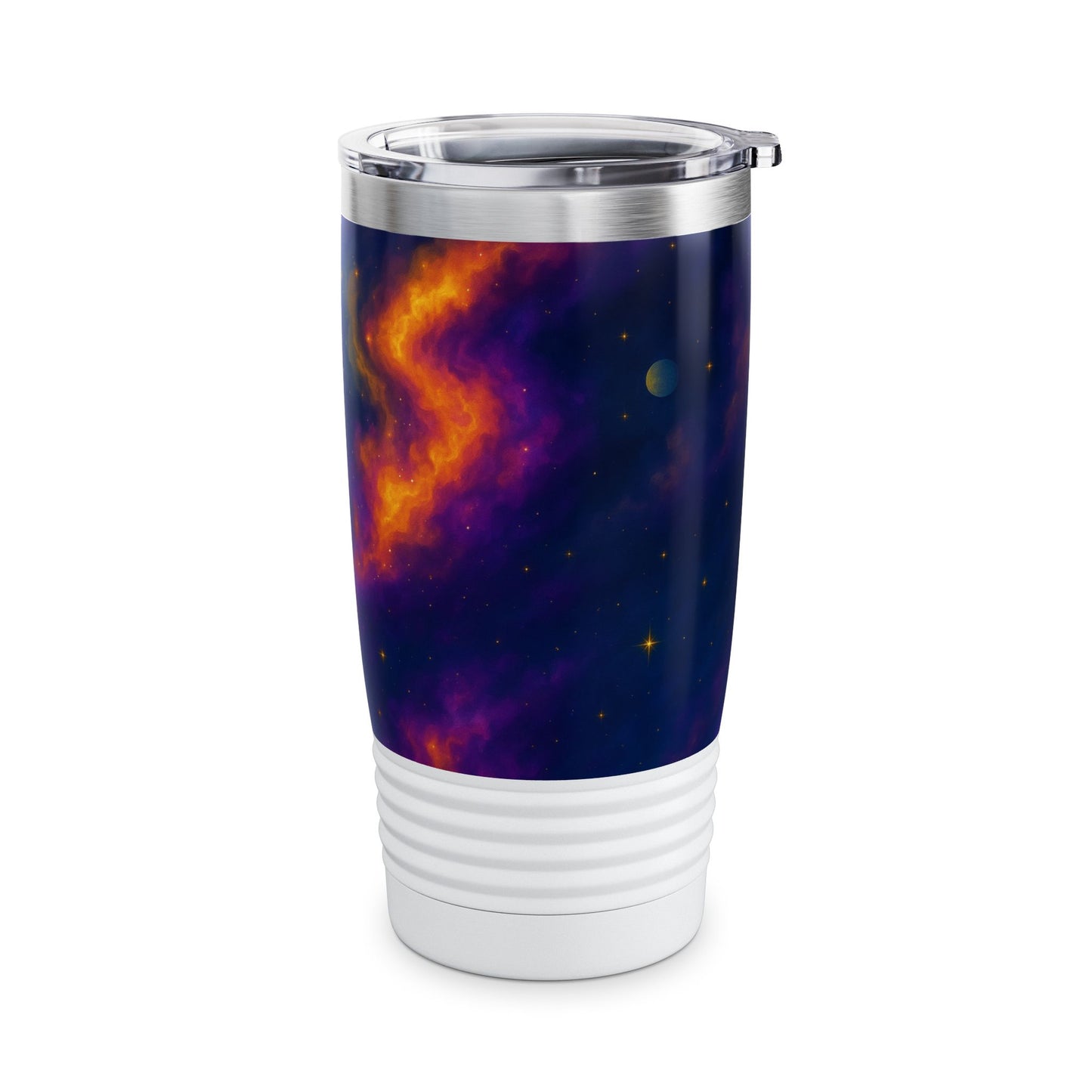 Cosmic Ringneck Tumbler, 20oz - Starry Night Travel Mug, Celestial Drink Cup, Space Lover Gift, Galaxy Insulated Tumbler, Astronomy Mug