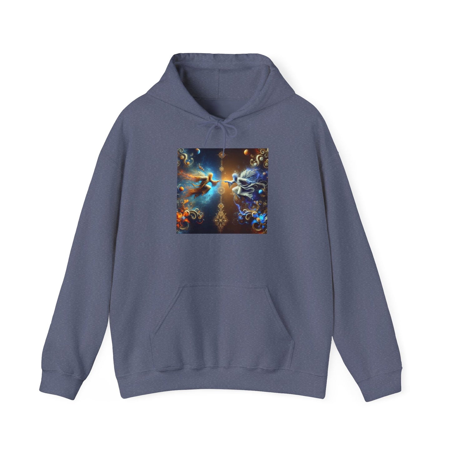 Cosmic Dreamers Hooded Sweatshirt - Unisex Heavy Blend, Inspirational Gift, Cozy Top, Unique Sweatshirt for Events, Astrology Lovers