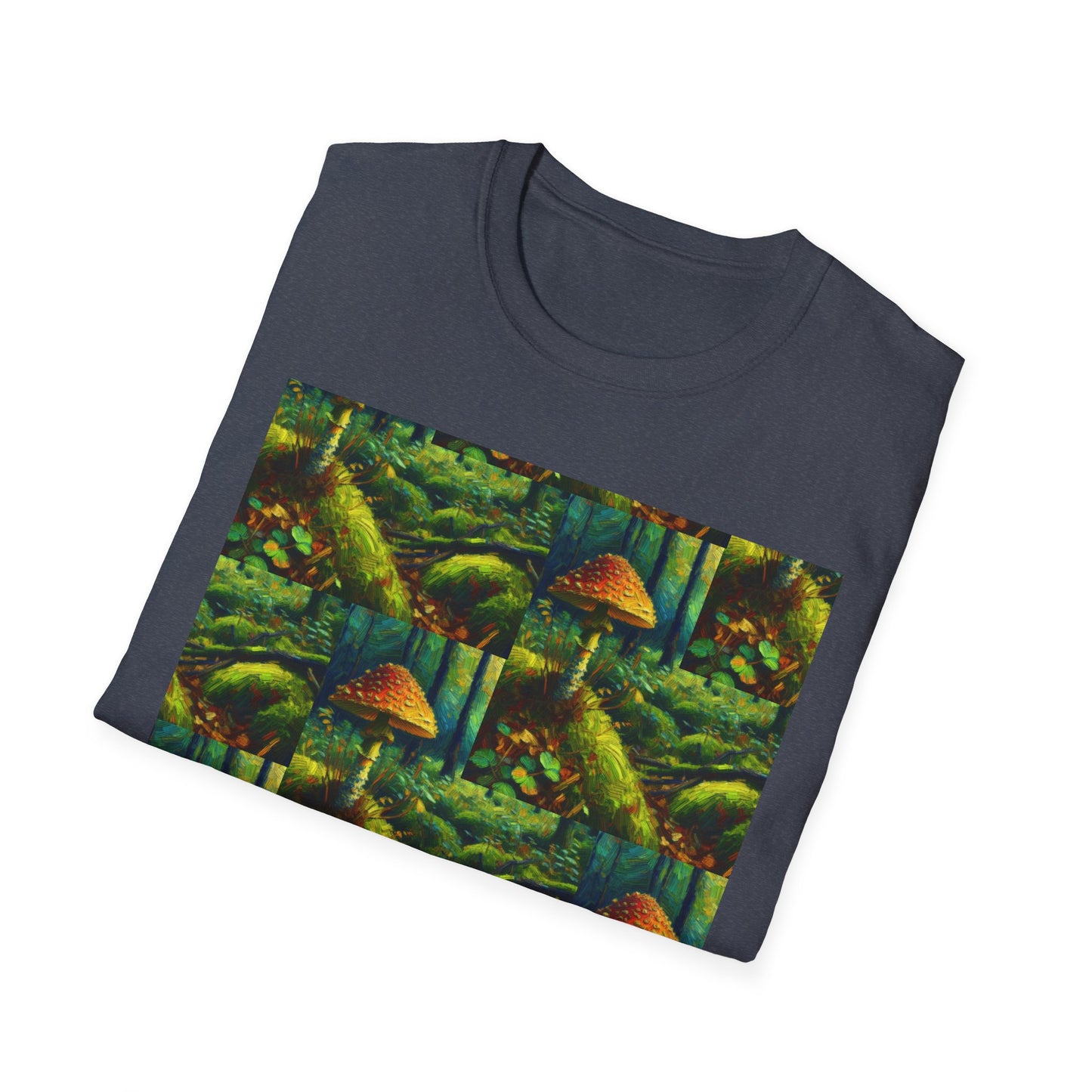 Forest Mushroom Graphic Unisex T-Shirt, Nature Lover Tee, Outdoor Adventure Apparel, Eco-Friendly Gift, Vintage Style Clothing