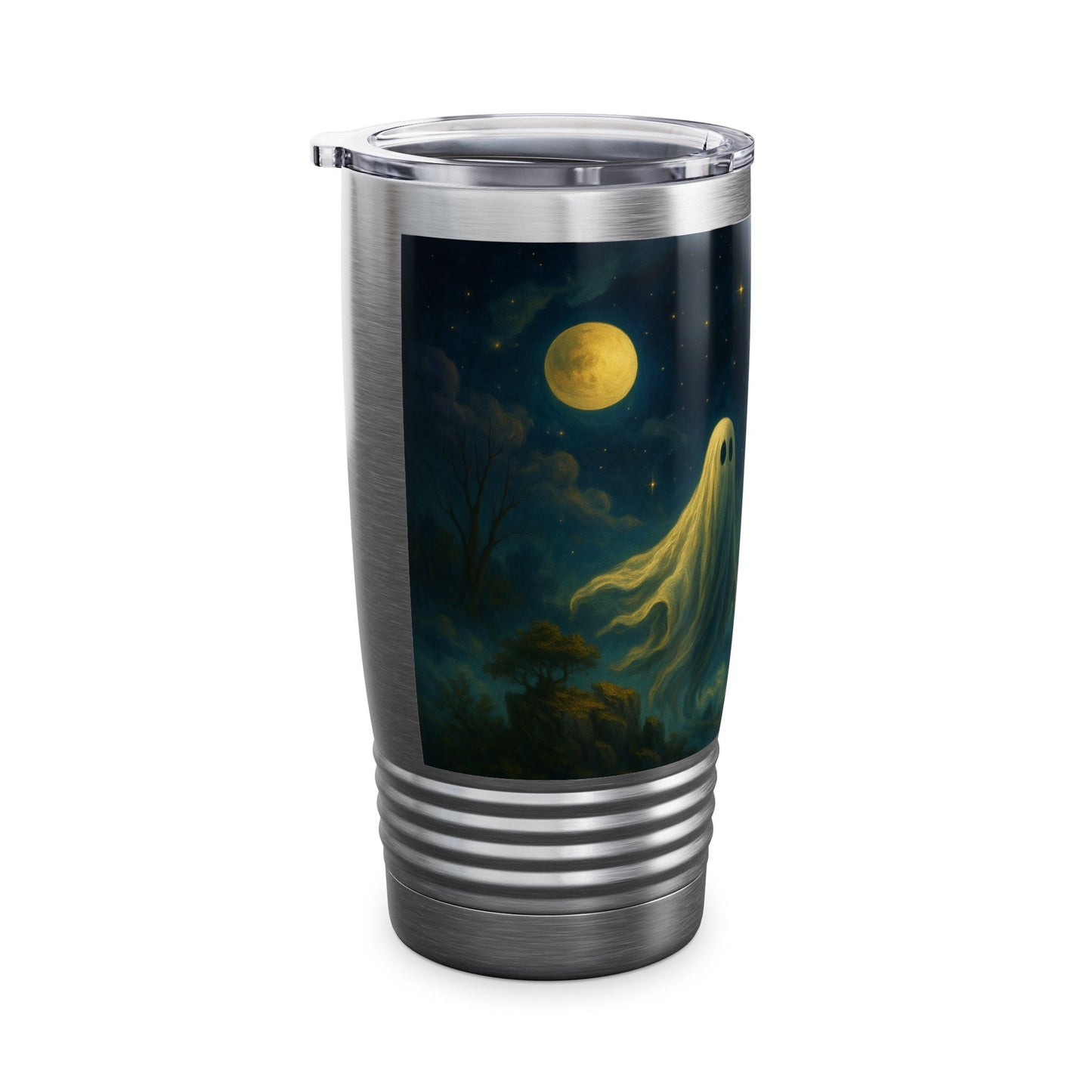 Cosmic Ringneck Tumbler, 20oz - Starry Night Travel Mug, Celestial Drink Cup, Space Lover Gift, Galaxy Insulated Tumbler, Astronomy Mug