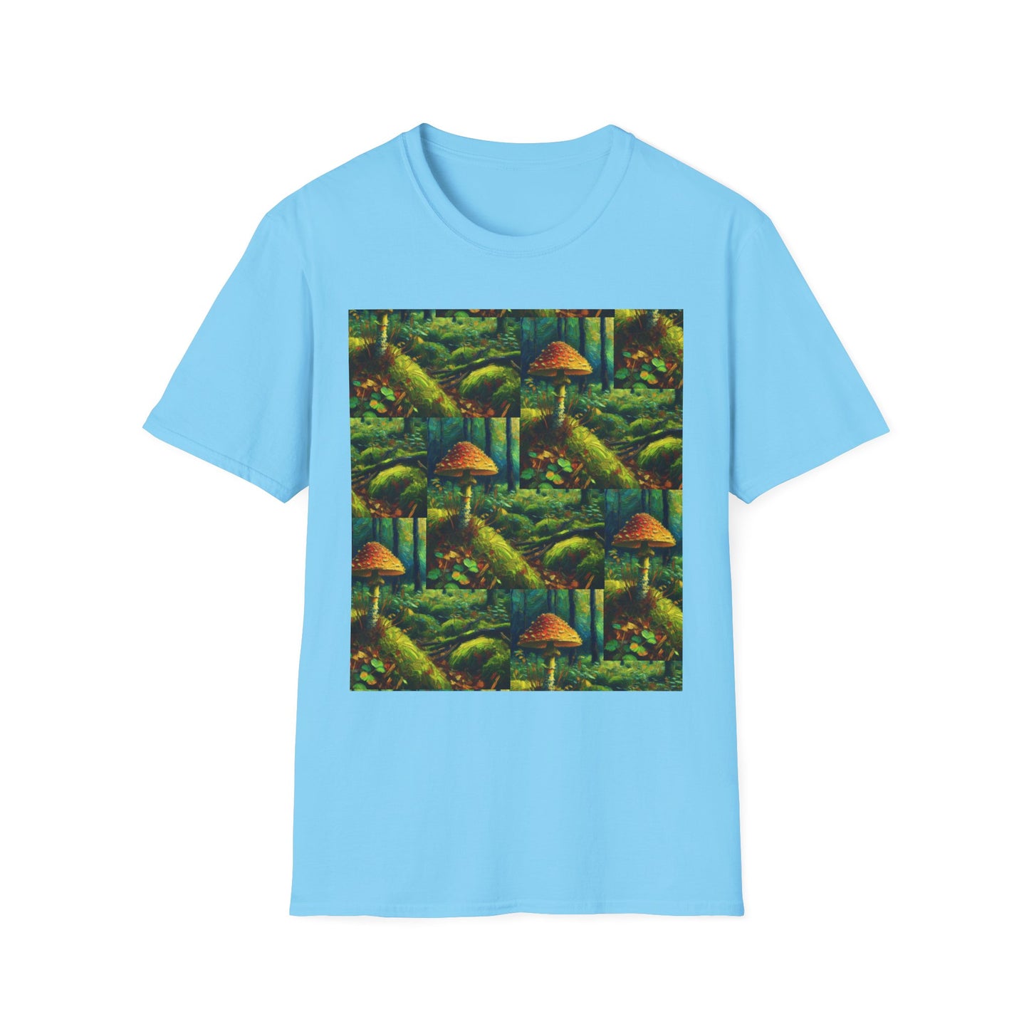 Forest Mushroom Graphic Unisex T-Shirt, Nature Lover Tee, Outdoor Adventure Apparel, Eco-Friendly Gift, Vintage Style Clothing