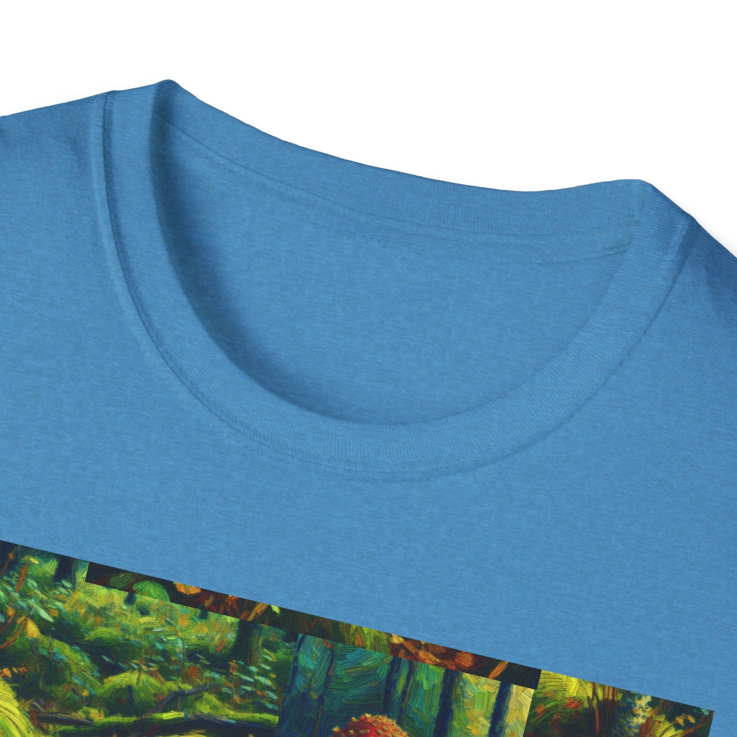 Forest Mushroom Graphic Unisex T-Shirt, Nature Lover Tee, Outdoor Adventure Apparel, Eco-Friendly Gift, Vintage Style Clothing