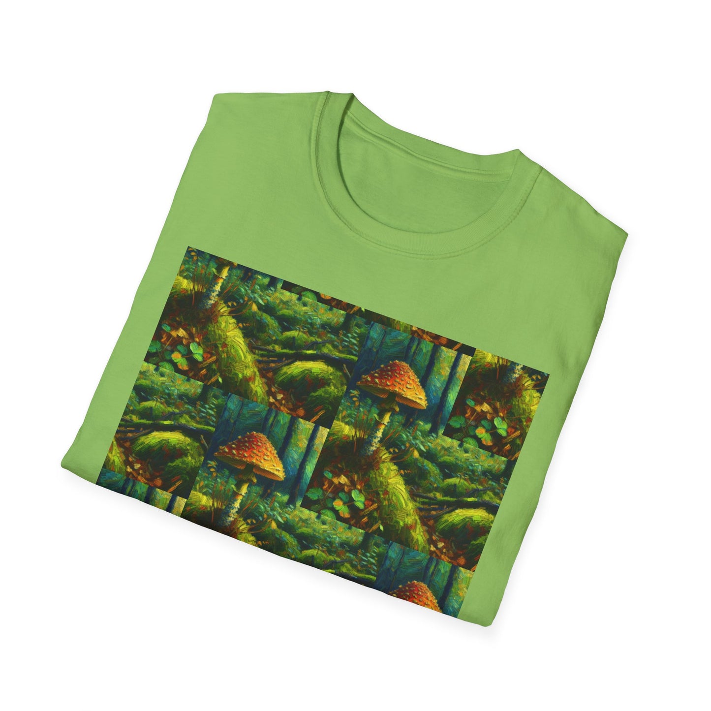 Forest Mushroom Graphic Unisex T-Shirt, Nature Lover Tee, Outdoor Adventure Apparel, Eco-Friendly Gift, Vintage Style Clothing
