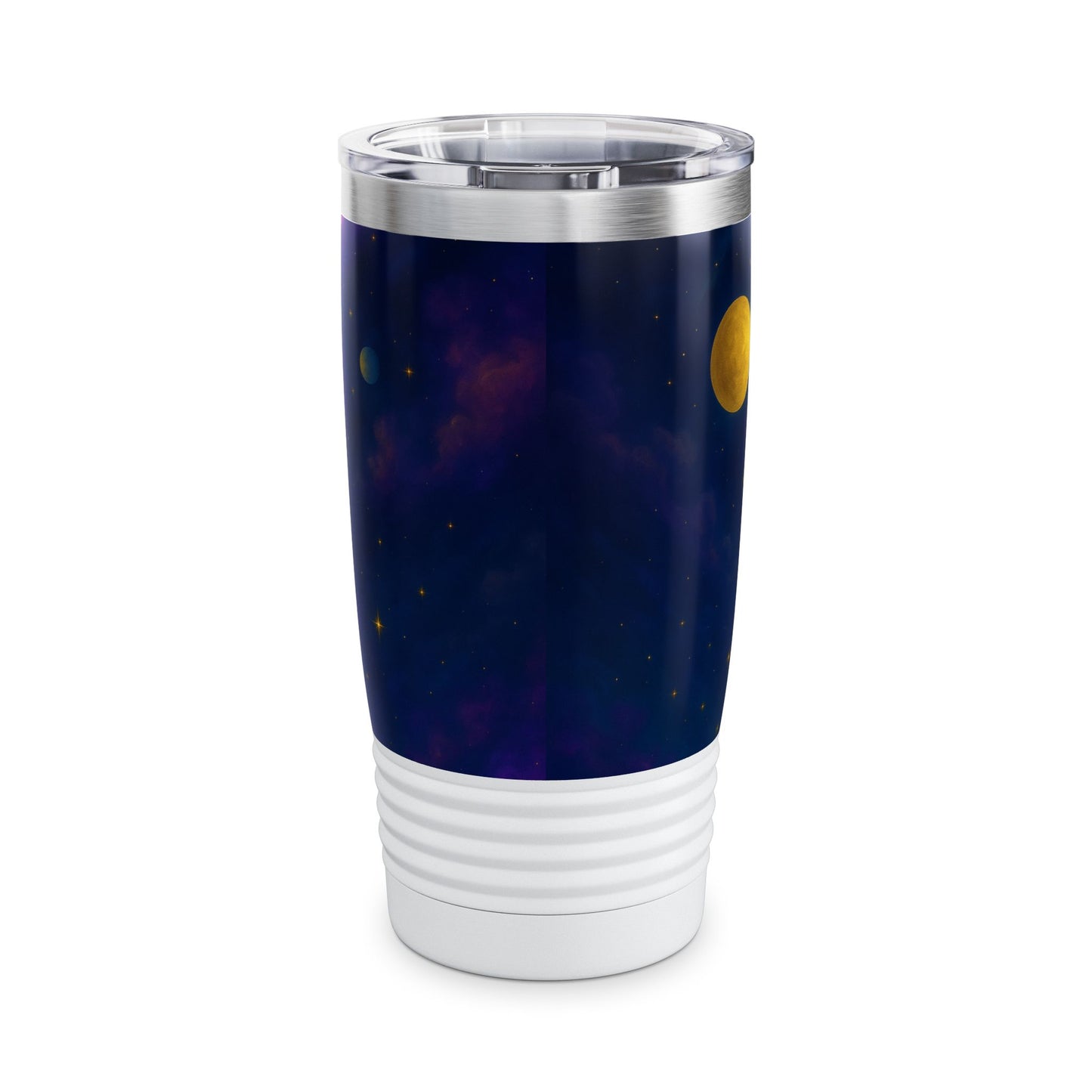 Cosmic Ringneck Tumbler, 20oz - Starry Night Travel Mug, Celestial Drink Cup, Space Lover Gift, Galaxy Insulated Tumbler, Astronomy Mug