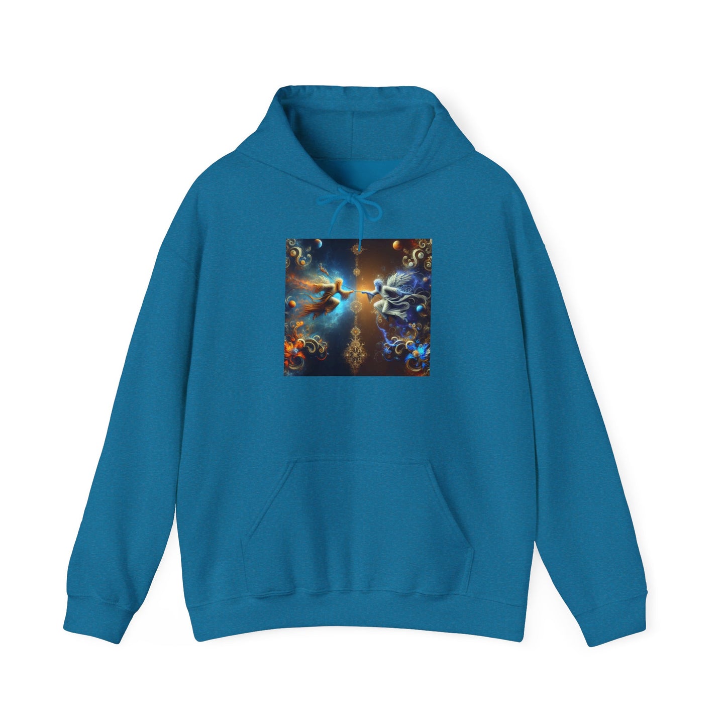 Cosmic Dreamers Hooded Sweatshirt - Unisex Heavy Blend, Inspirational Gift, Cozy Top, Unique Sweatshirt for Events, Astrology Lovers